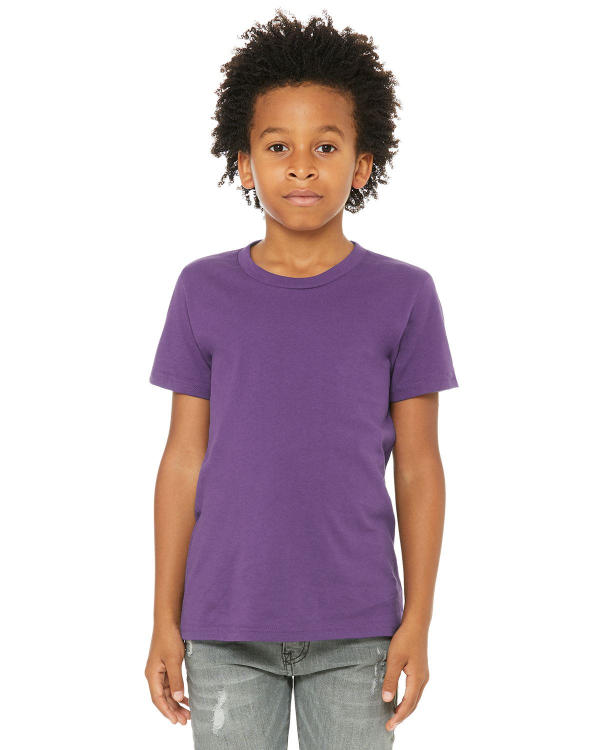 Bella + Canvas Youth Jersey Short-Sleeves Cotton T-Shirt 3001Y - Picture 28 of 41