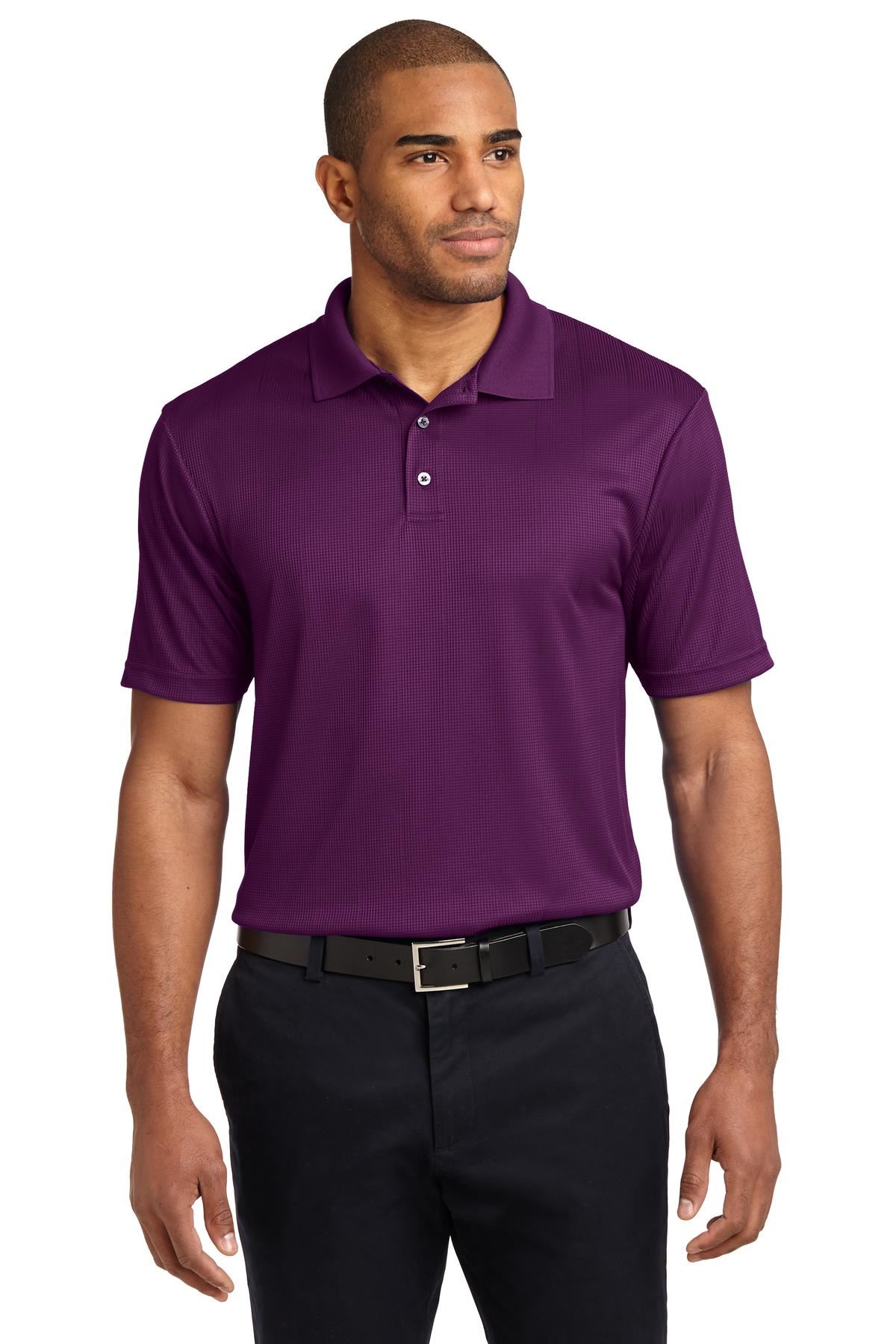 Port Authority Performance Fine Jacquard Polo Shirt K528 - Picture 13 of 14