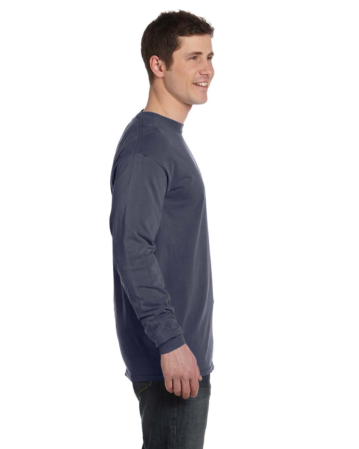 Comfort Colors Mens T-Shirt Long Sleeve Garment Dyed Preshrunk Tee C6014 - Picture 20 of 70