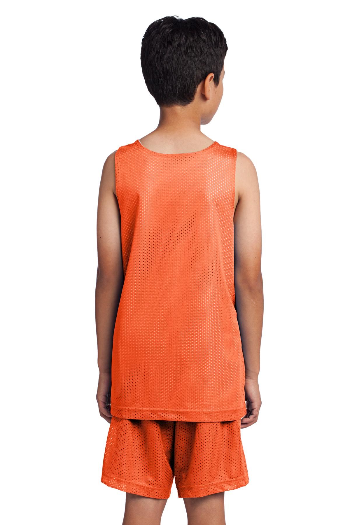 Sport-Tek Youth Basketball PosiCharge Classic Mesh Reversible Tank YST500 - Picture 9 of 25