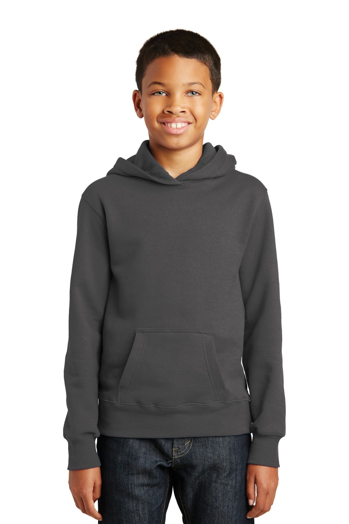 Port & Company Youth Pullover Hooded Sweatshirt Fan Favorite Fleece M-PC850YH - Picture 8 of 19