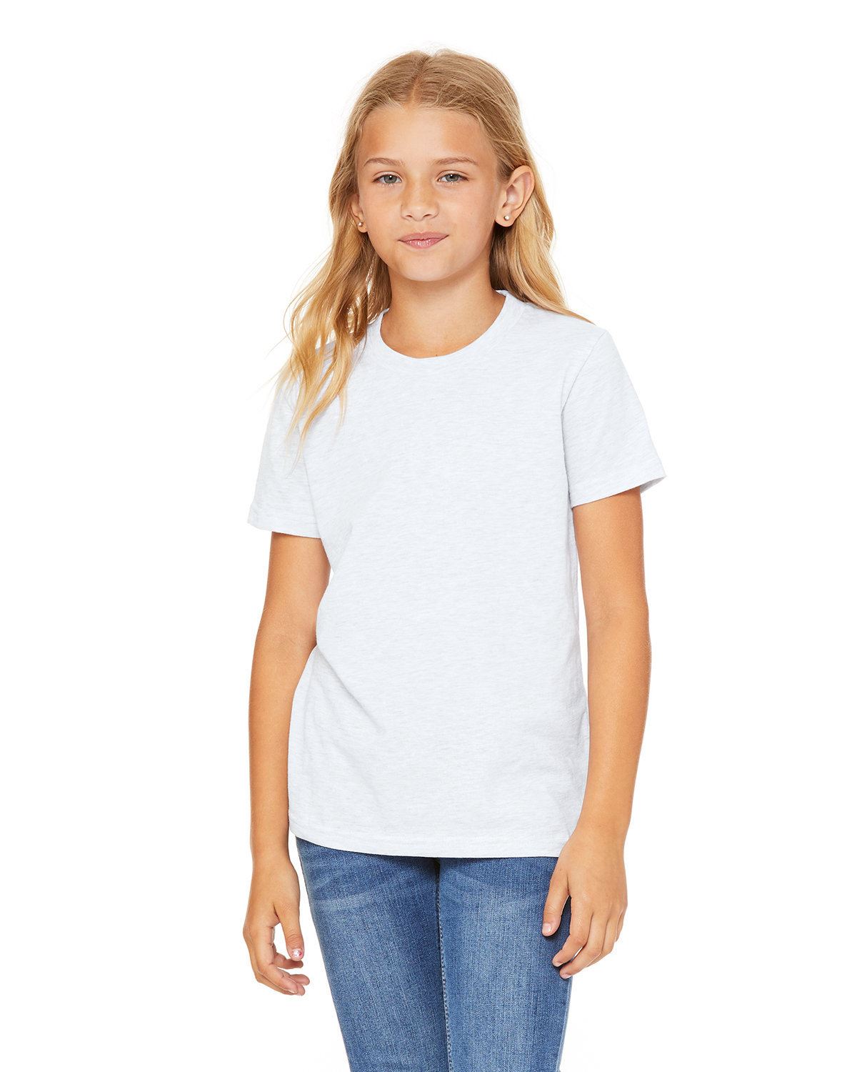 Bella + Canvas Youth Jersey Short-Sleeves Cotton T-Shirt 3001Y - Picture 3 of 41