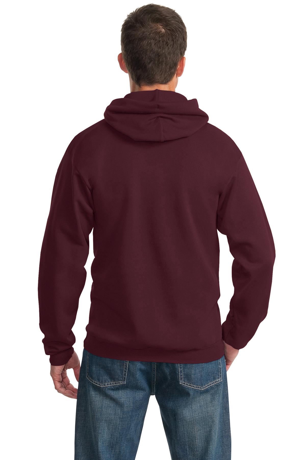 Port & Company 9oz Mens Pullover Hooded Sweatshirt Front Pockets PC90H - Picture 25 of 41