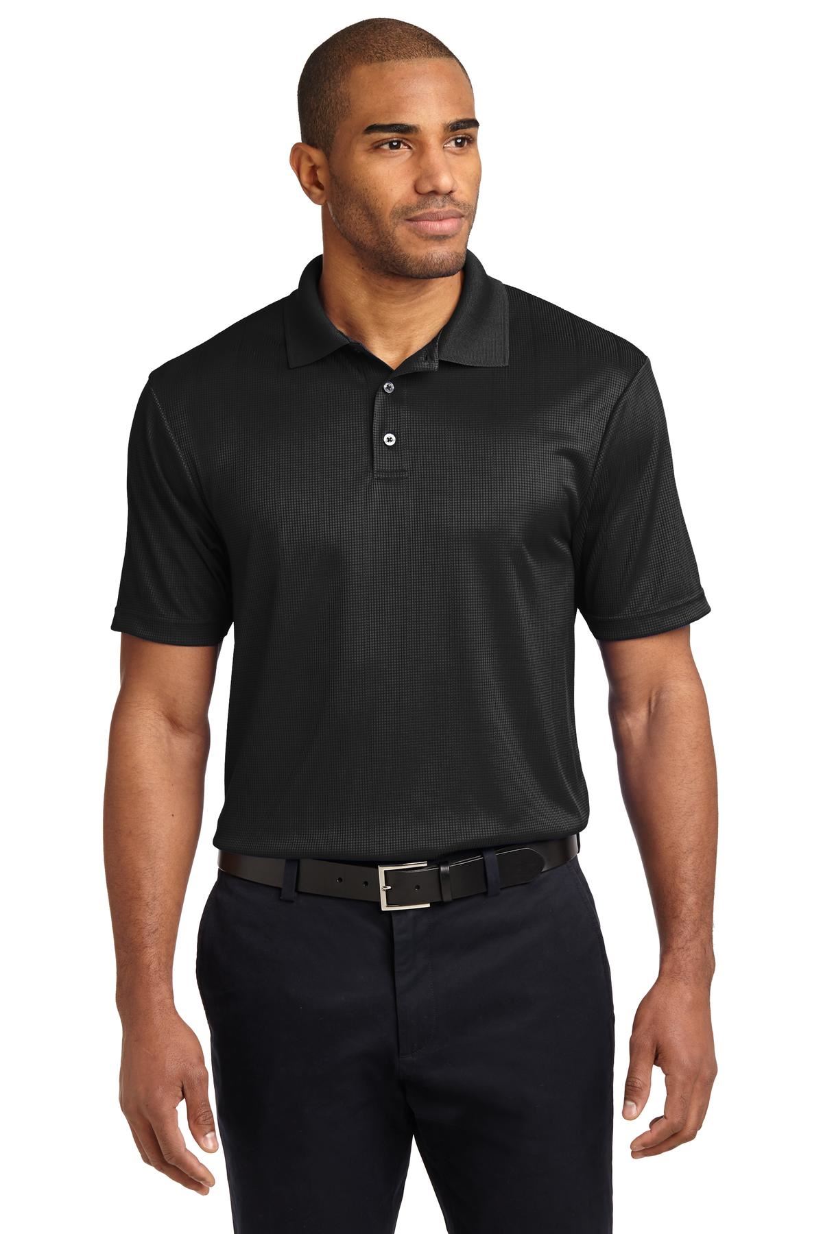 Port Authority Performance Fine Jacquard Polo Shirt K528 - Picture 5 of 14