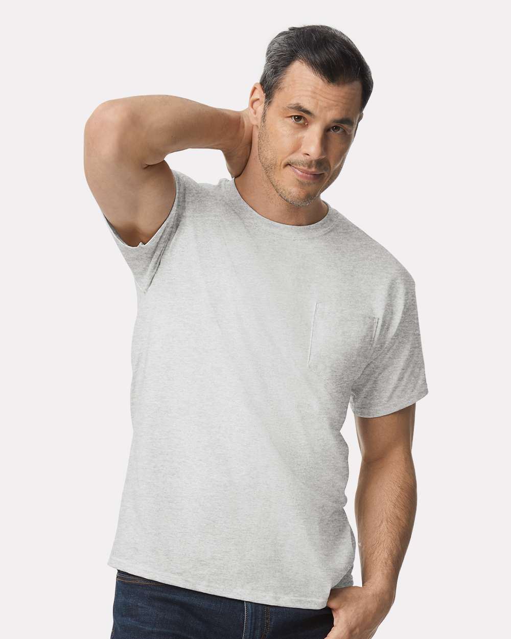 Gilda Mens Short Sleeve Cotton Crew Neck Stylish T-Shirt With Pocket 2300