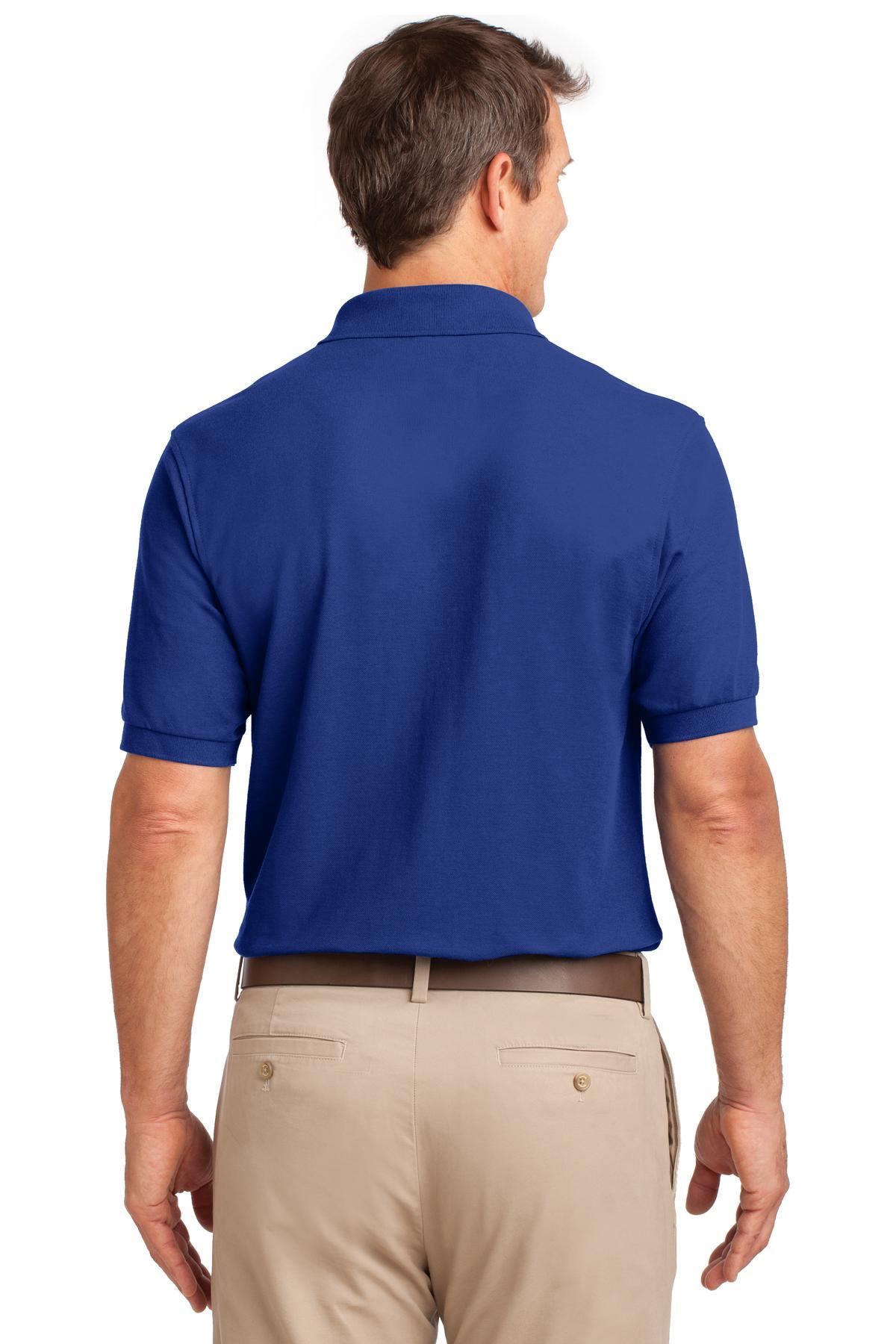 Port Authority Silk Touch Mens Wrinkle Resist Pocket Golf Polo Shirt