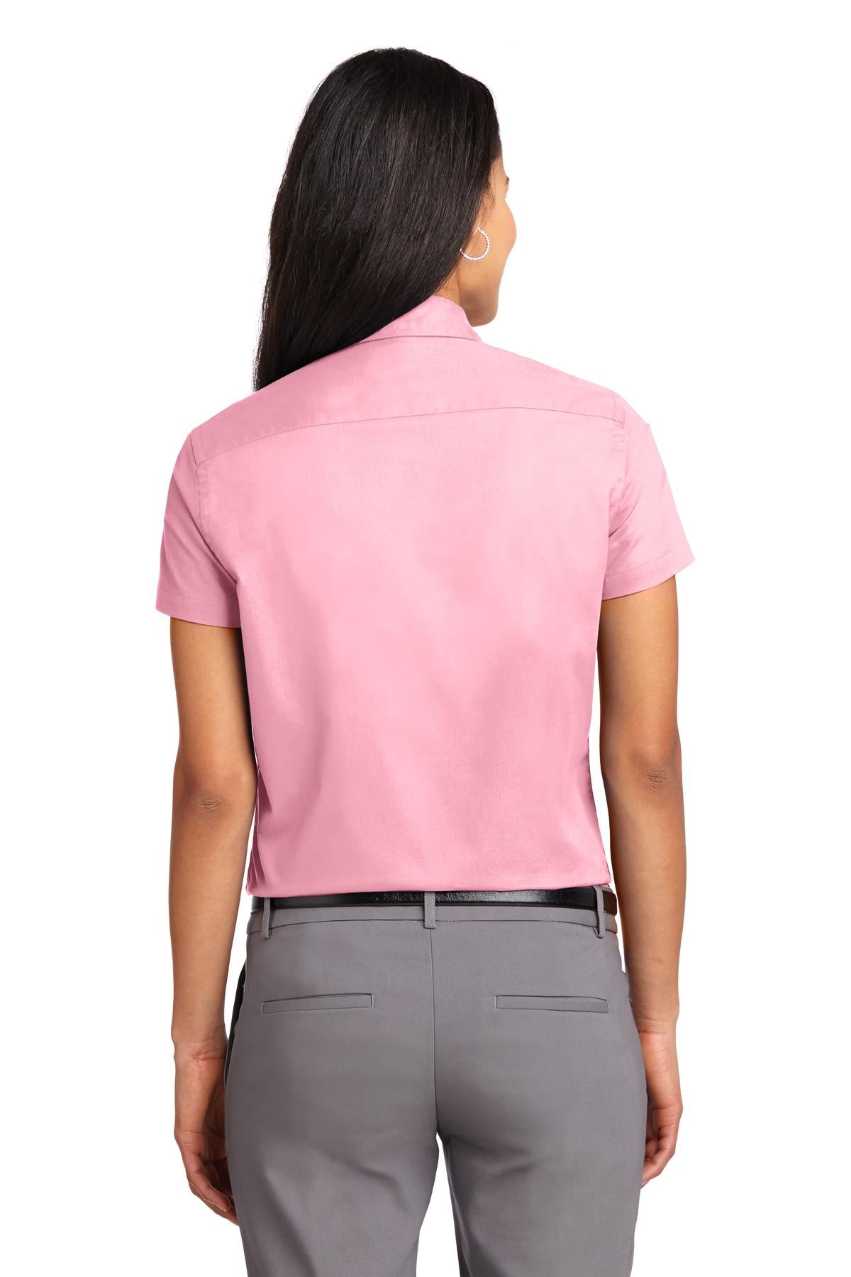 Port Authority Womens Short Sleeve Wrinkle Resistant Easy Care Collar Shirt L508 - Picture 16 of 38