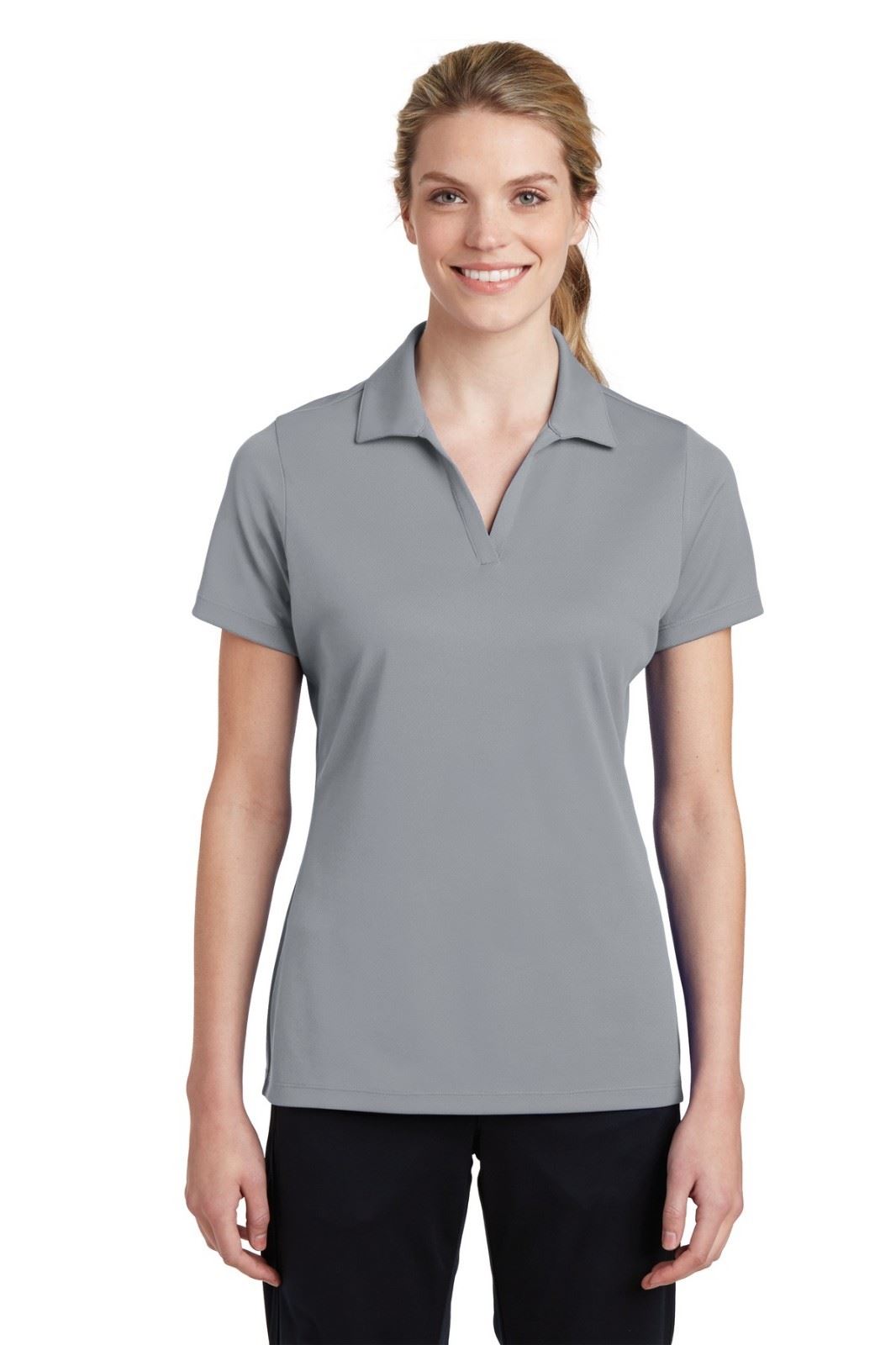Sport Tek Womens 100% Polyester Dri-Fit Performance Polo Golf Shirt M-LST640 - Picture 15 of 19