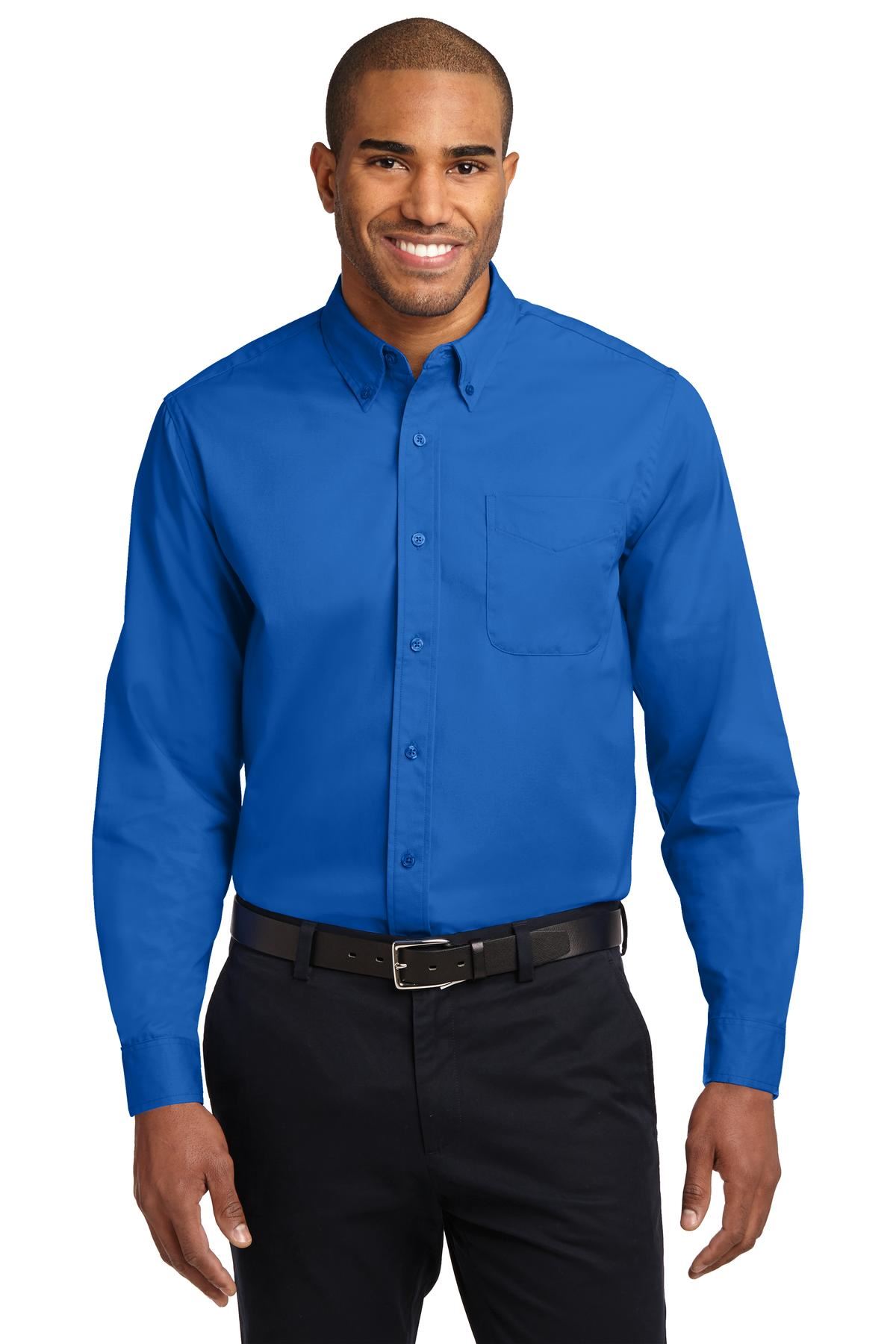 Port Authority Long Sleeve Button Down collar Easy Care Shirt S608 - Picture 43 of 51