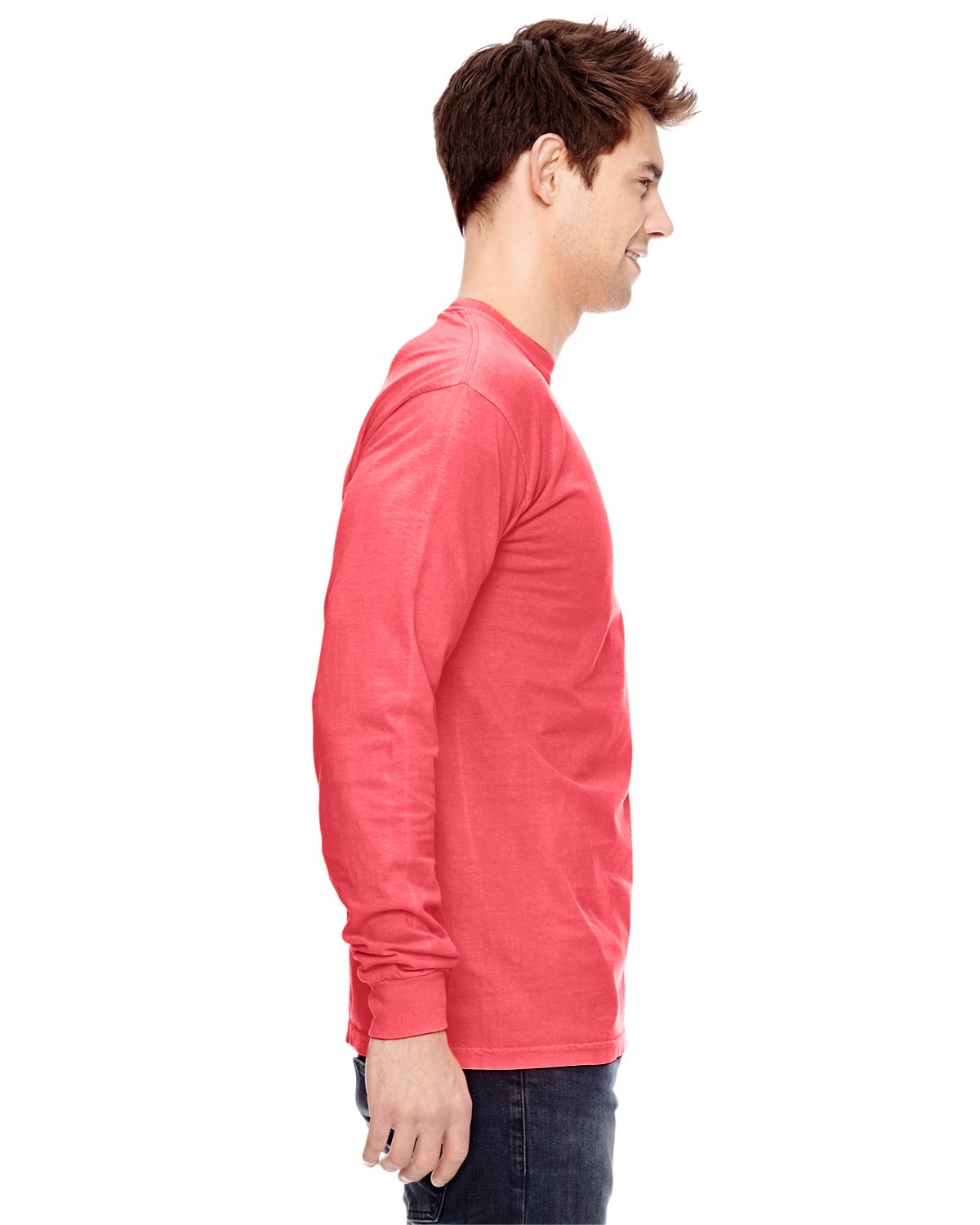 Comfort Colors Mens T-Shirt Long Sleeve Garment Dyed Preshrunk Tee C6014 - Picture 44 of 70