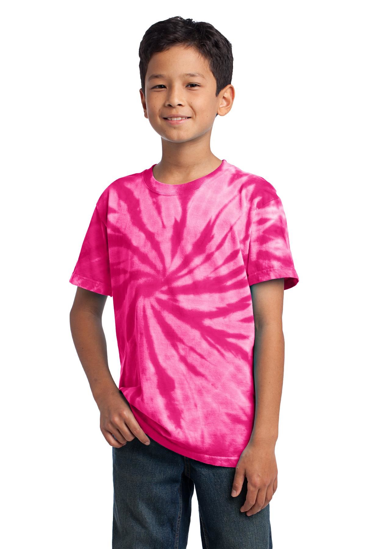 Port & Company Youth Short Sleeve 100% Cotton Tie-Dye T-Shirt PC147Y - Picture 28 of 43