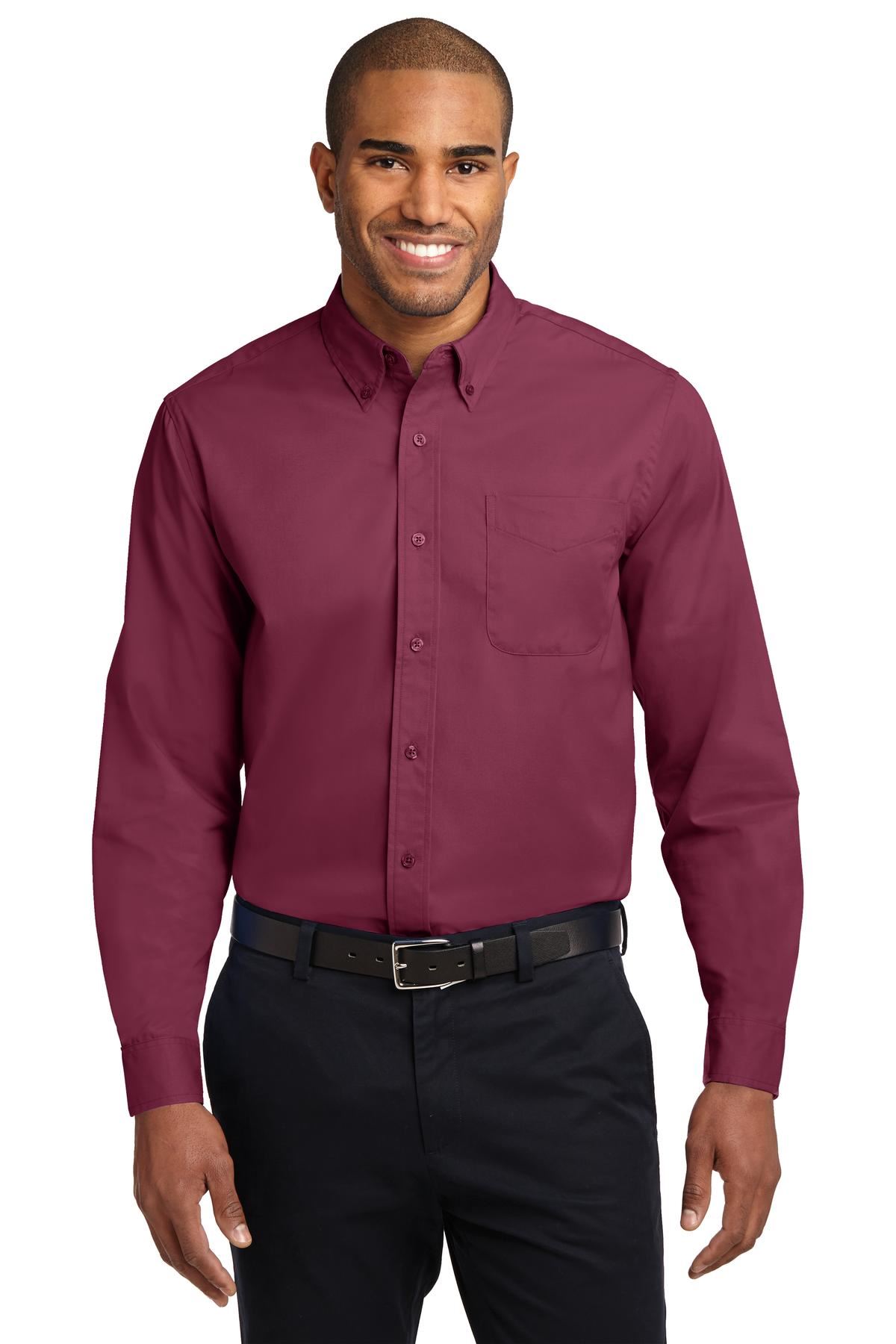 Port Authority Long Sleeve Button Down collar Easy Care Shirt S608 - Picture 8 of 51