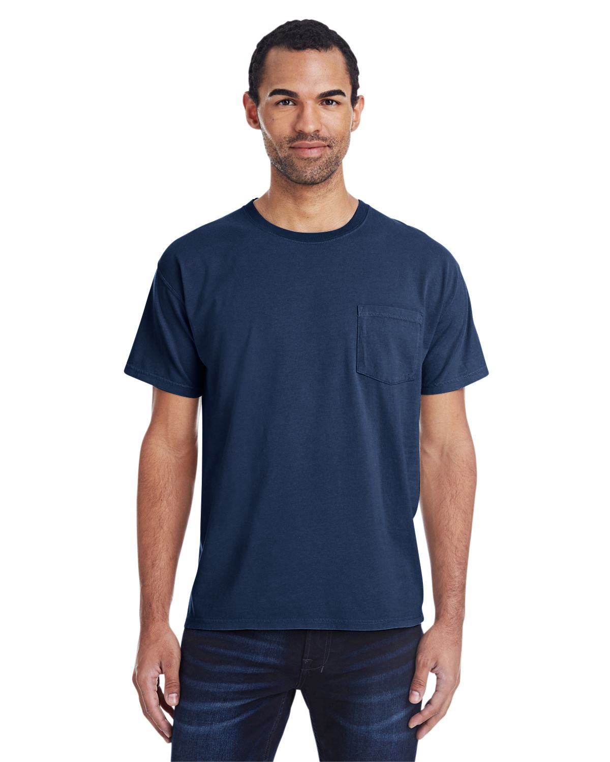 Hanes Mens ComfortWash 100% Cotton Garment-Dyed Pocket T-Shirt GDH150 - Picture 27 of 44