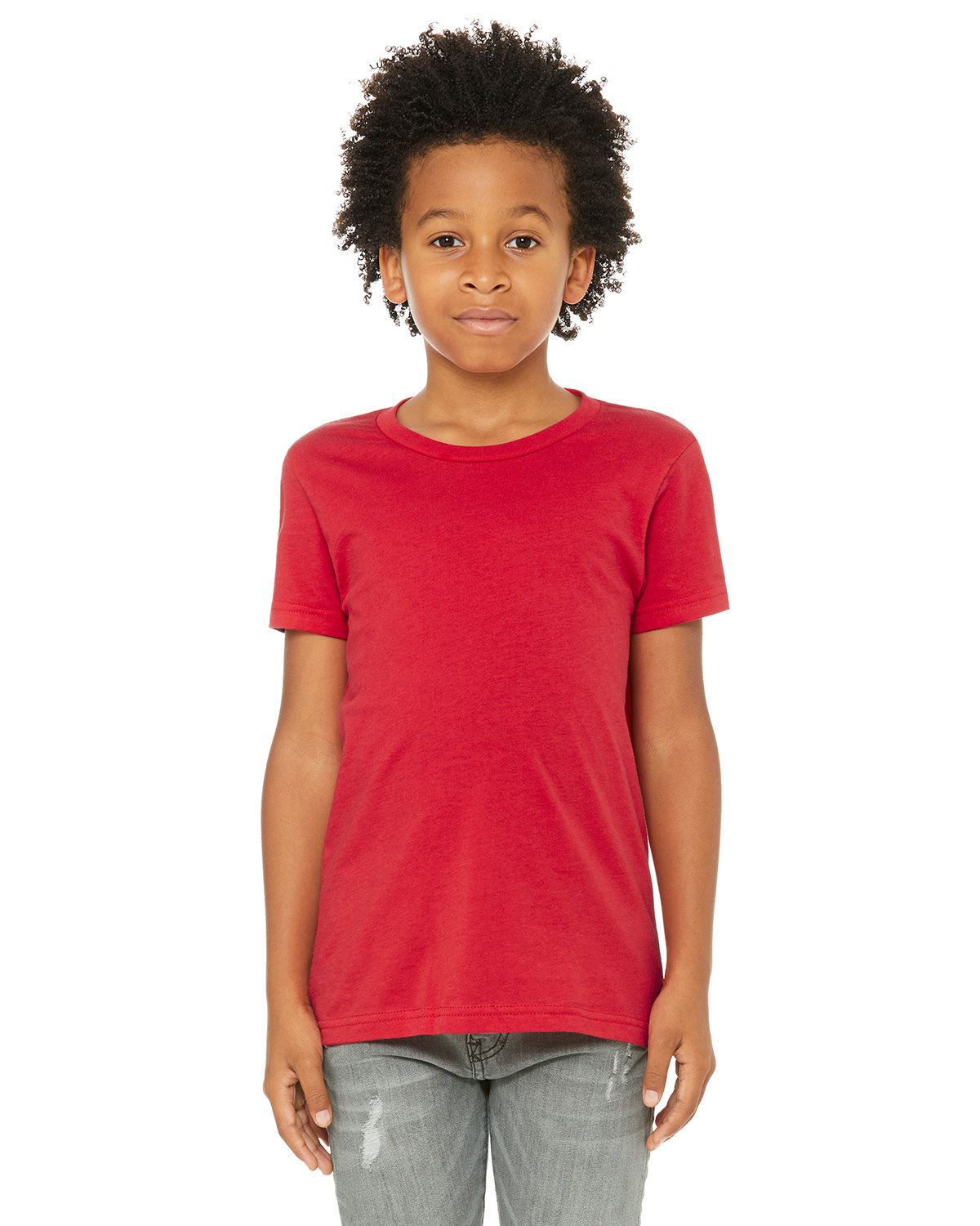 Bella + Canvas Youth Jersey Short-Sleeves Cotton T-Shirt 3001Y - Picture 27 of 41