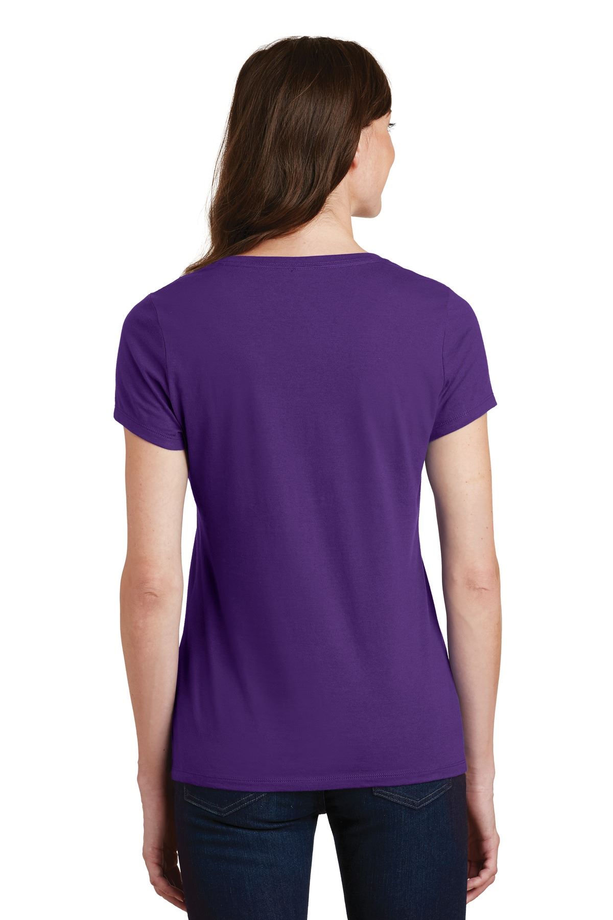 Port & Company Women's Short Sleeve V-Neck Fan Favorite T-Shirt LPC450V - Picture 39 of 43