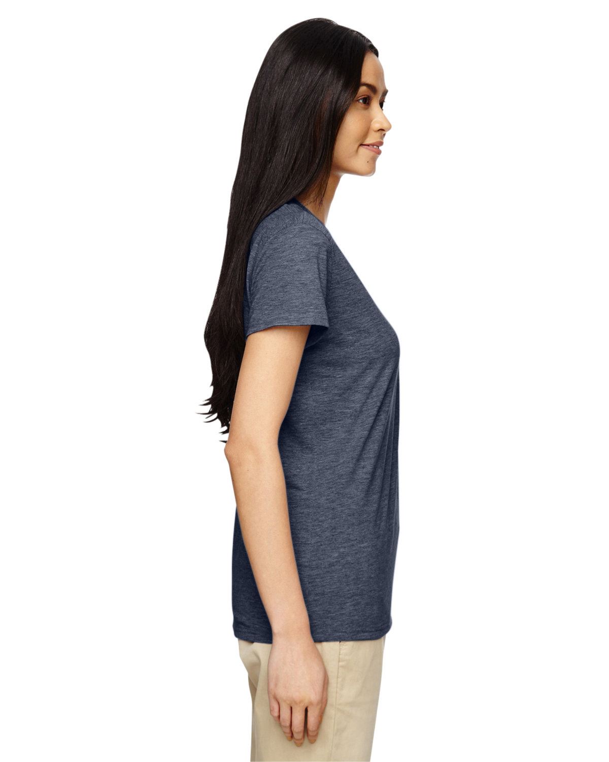 NEW Gildan Women's Heavy Cotton Short Sleeves Ladies V-Neck T-Shirt M-G500VL - Picture 14 of 27