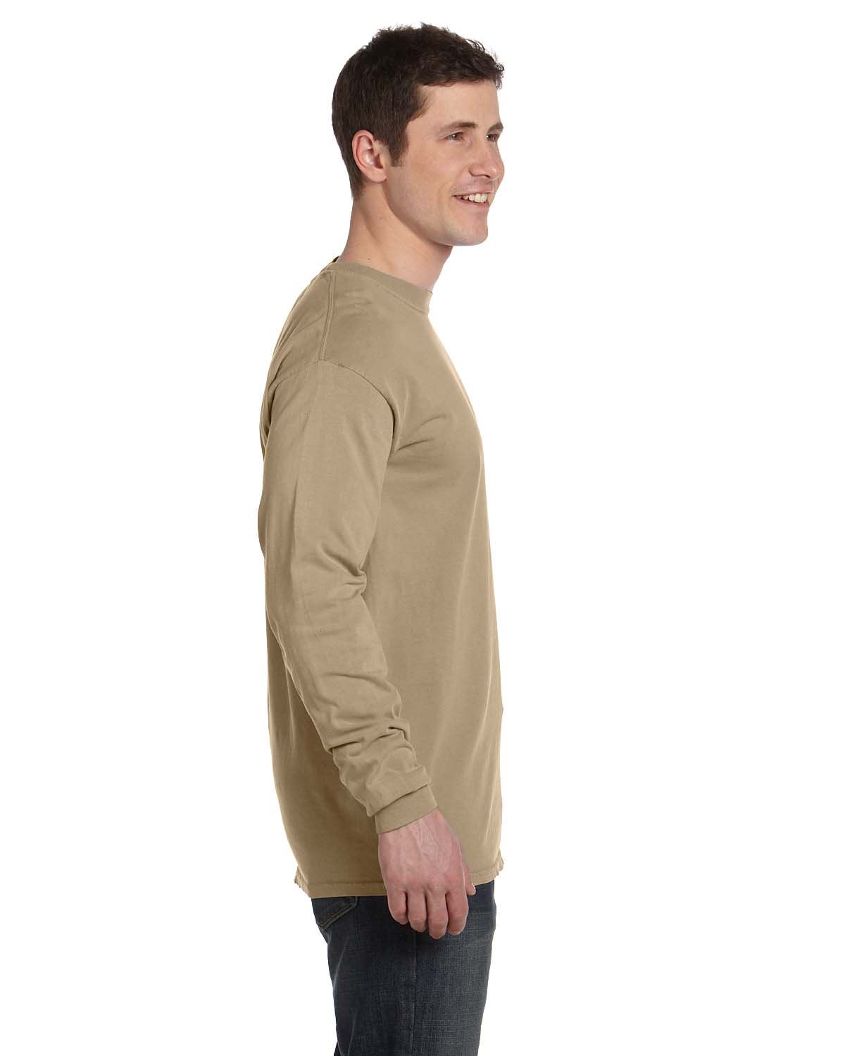 Comfort Colors Mens T-Shirt Long Sleeve Garment Dyed Preshrunk Tee C6014 - Picture 38 of 70