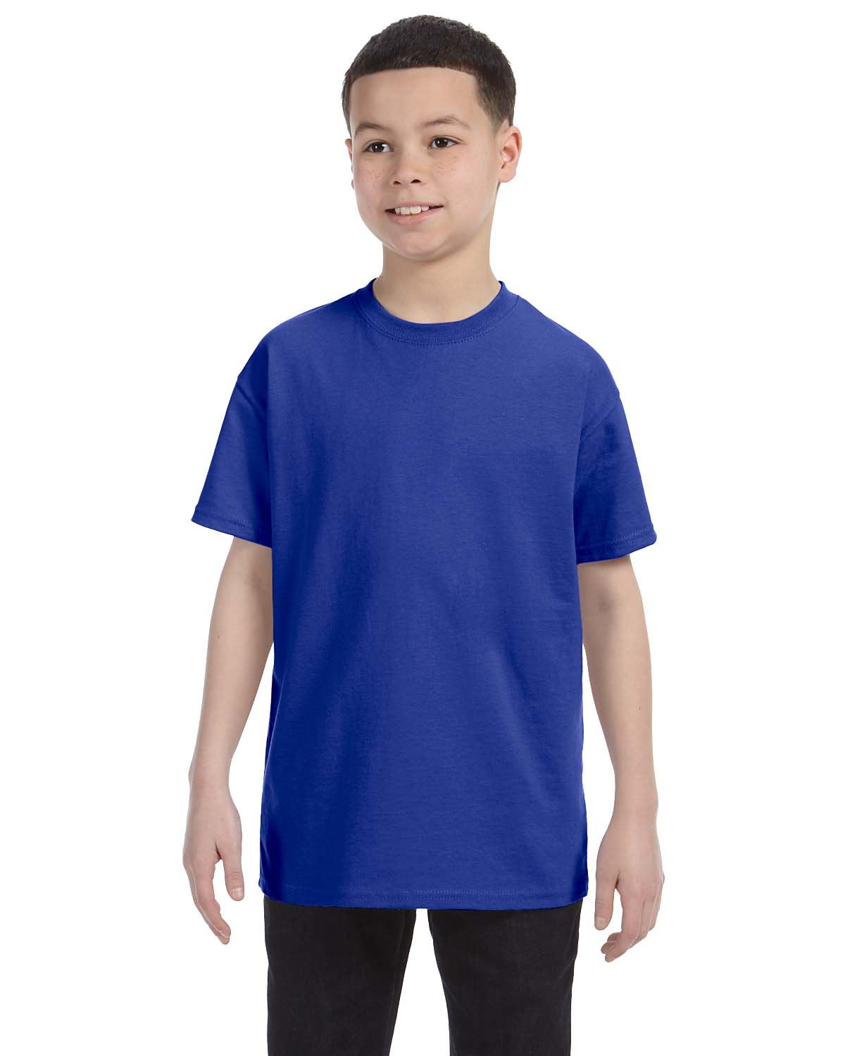 Gildan Youth Short Sleeves Heavy Cotton 5.3 oz XS-XL T-Shirt MG500B - Picture 8 of 31