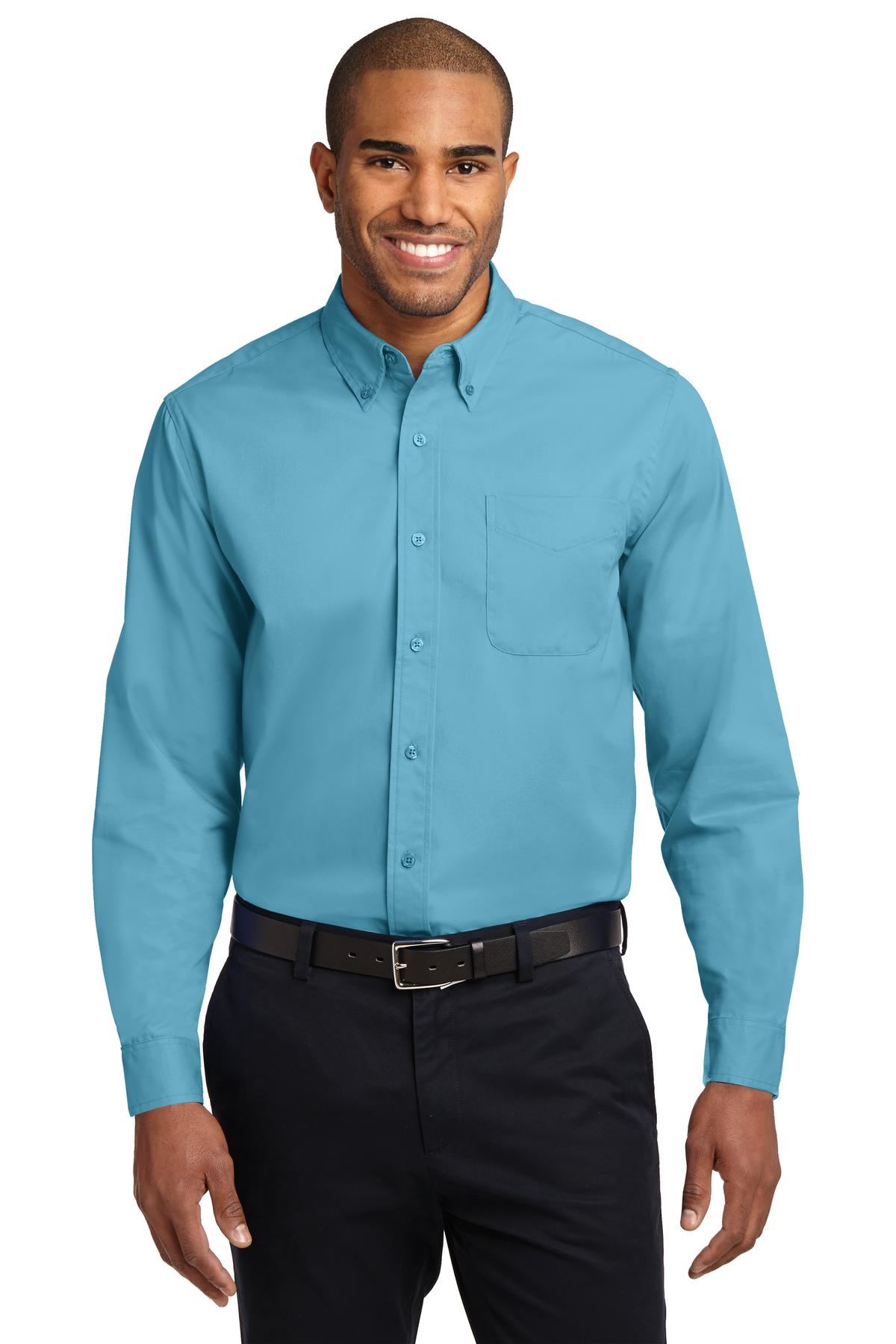 Port Authority Long Sleeve Button Down collar Easy Care Shirt S608 - Picture 27 of 51