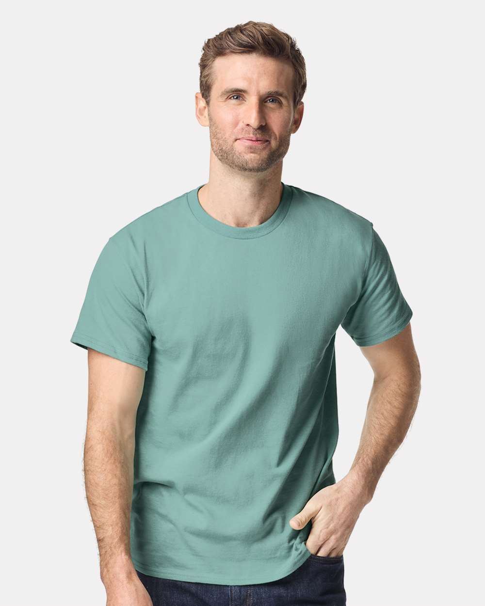 Gildan Mens Premium Short Sleeve Heavy Cotton Plain Blank Casual T-Shirt 5000