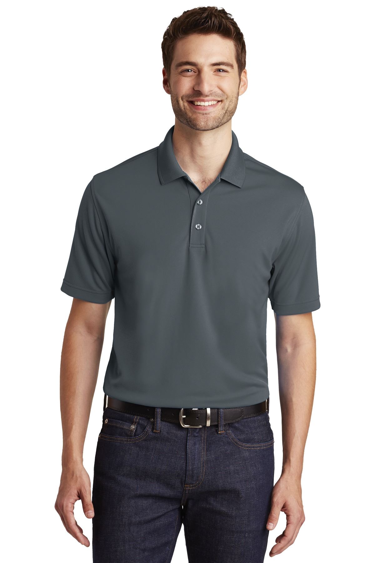 Port Authority Mens Short Sleeve Moisture Wicking UV Micro Mesh Polo Shirt K110 - Picture 9 of 14