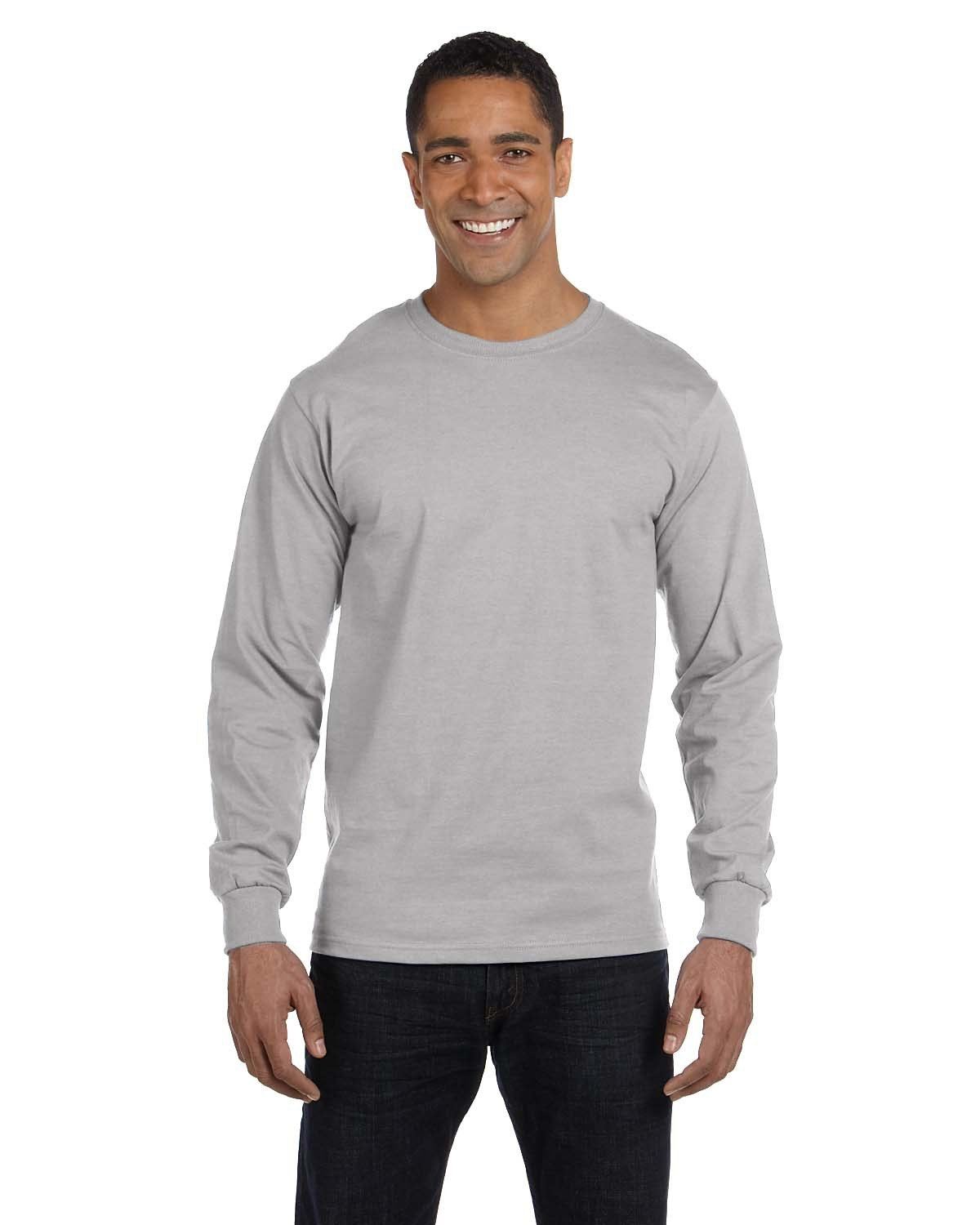 Hanes Men's ComfortSoft Essential-T 100% Cotton Long Sleeve S-3XL T-Shirt R5286 - Picture 14 of 23