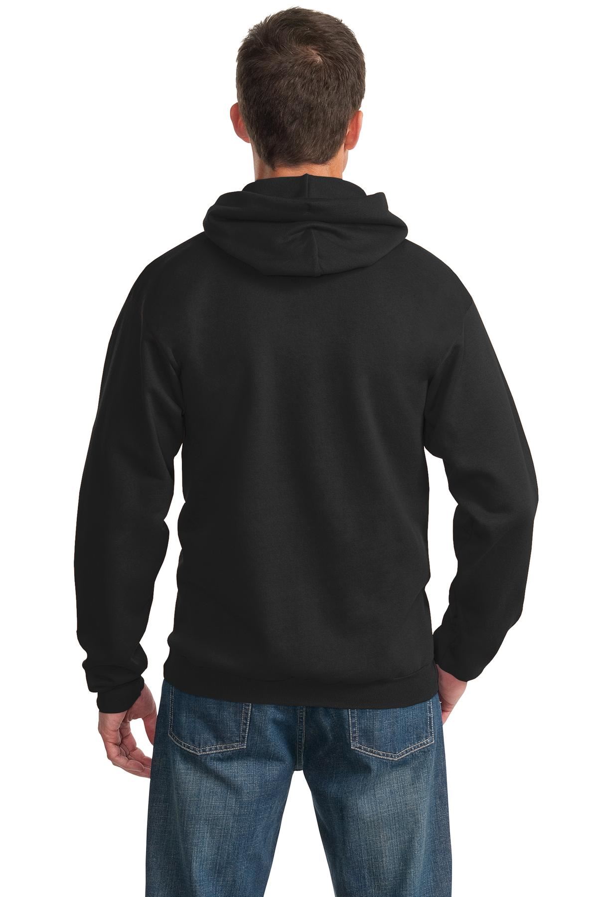 Port & Company 9oz Mens Pullover Hooded Sweatshirt Front Pockets PC90H - Picture 21 of 41
