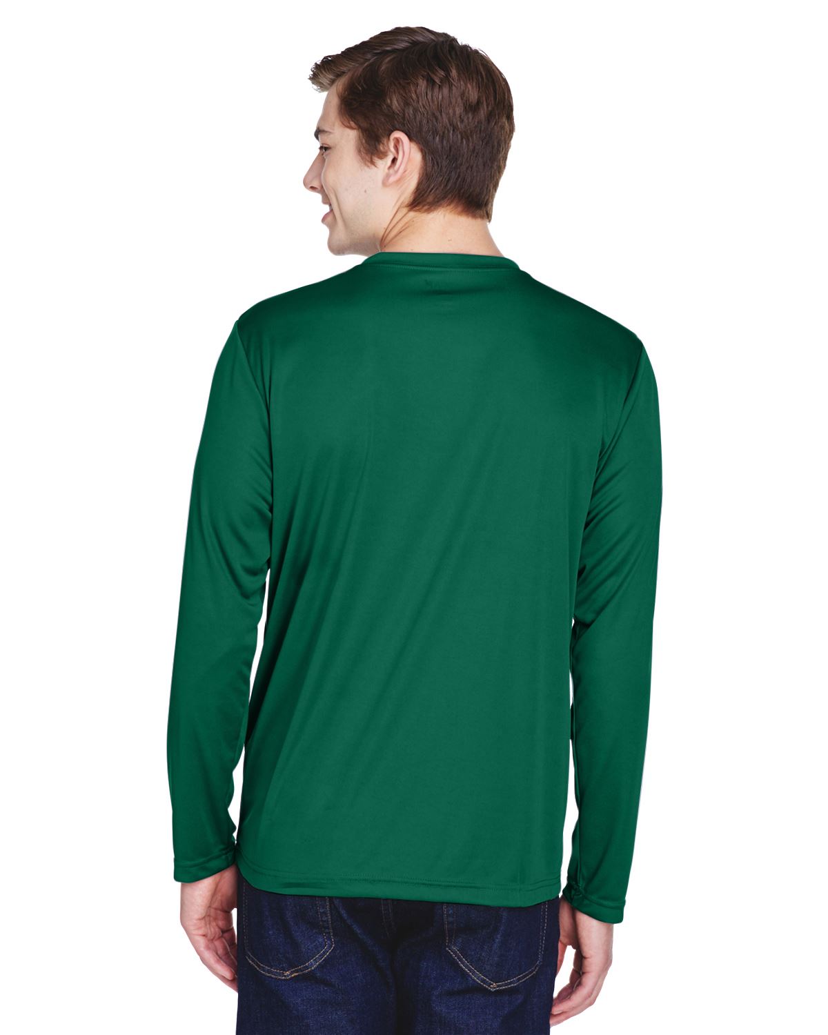 Team 365 Mens Long Sleeve T-Shirt Dri-Fit Performance Workout UV Protect TT11L - Picture 16 of 41
