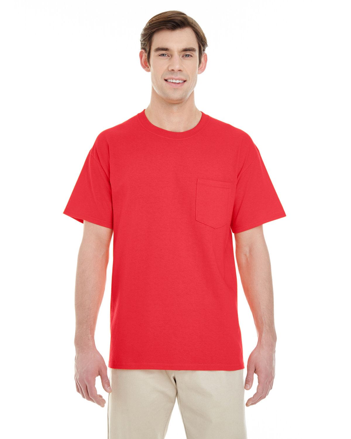 Gildan Mens Heavy Cotton Double Needle Pocket T-Shirt G530 5300 - Picture 24 of 41