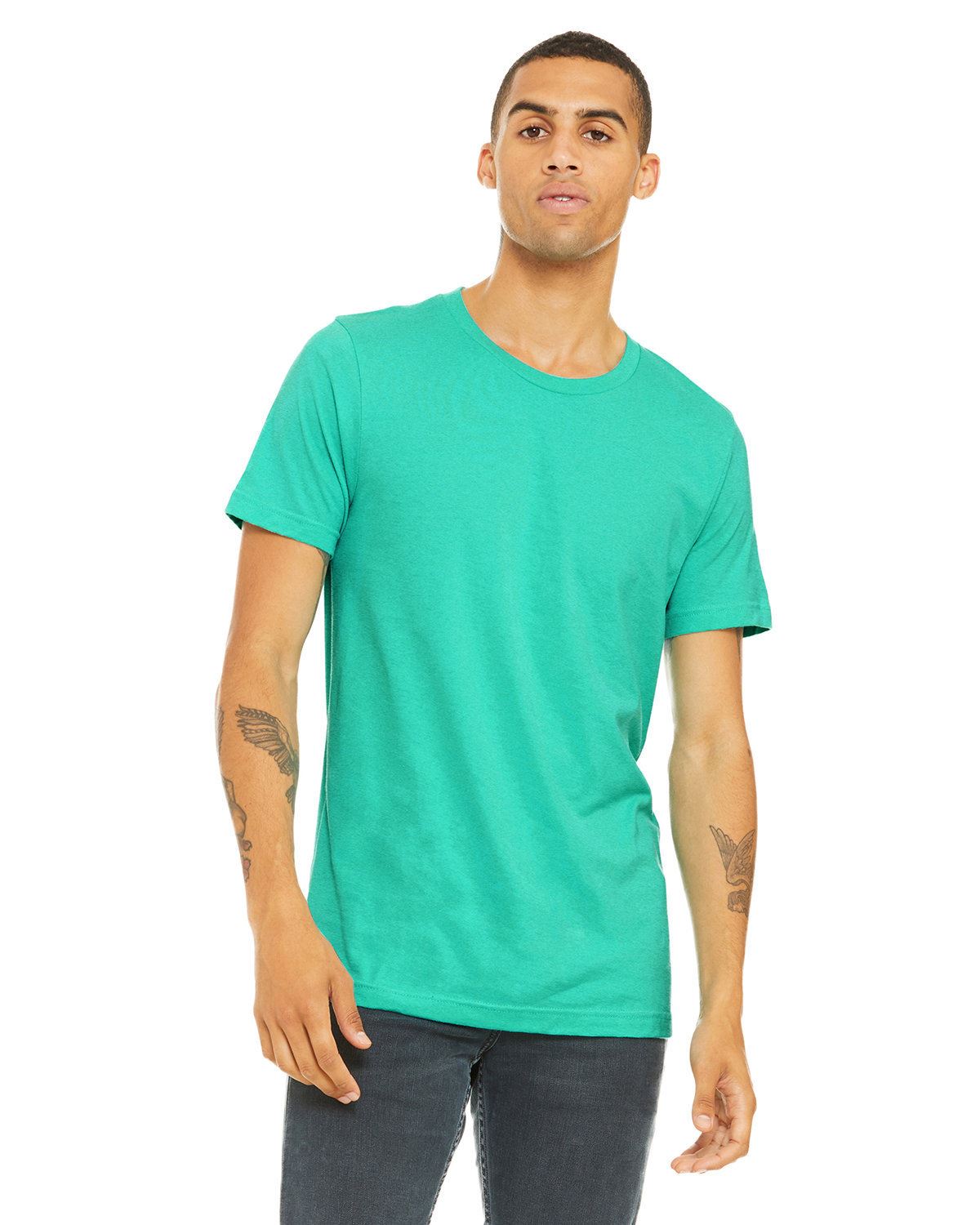 BELLA+CANVAS Unisex Short Sleeve Heather CVC Crew Neck Stylish T-Shirt 3001CVC - Picture 39 of 51