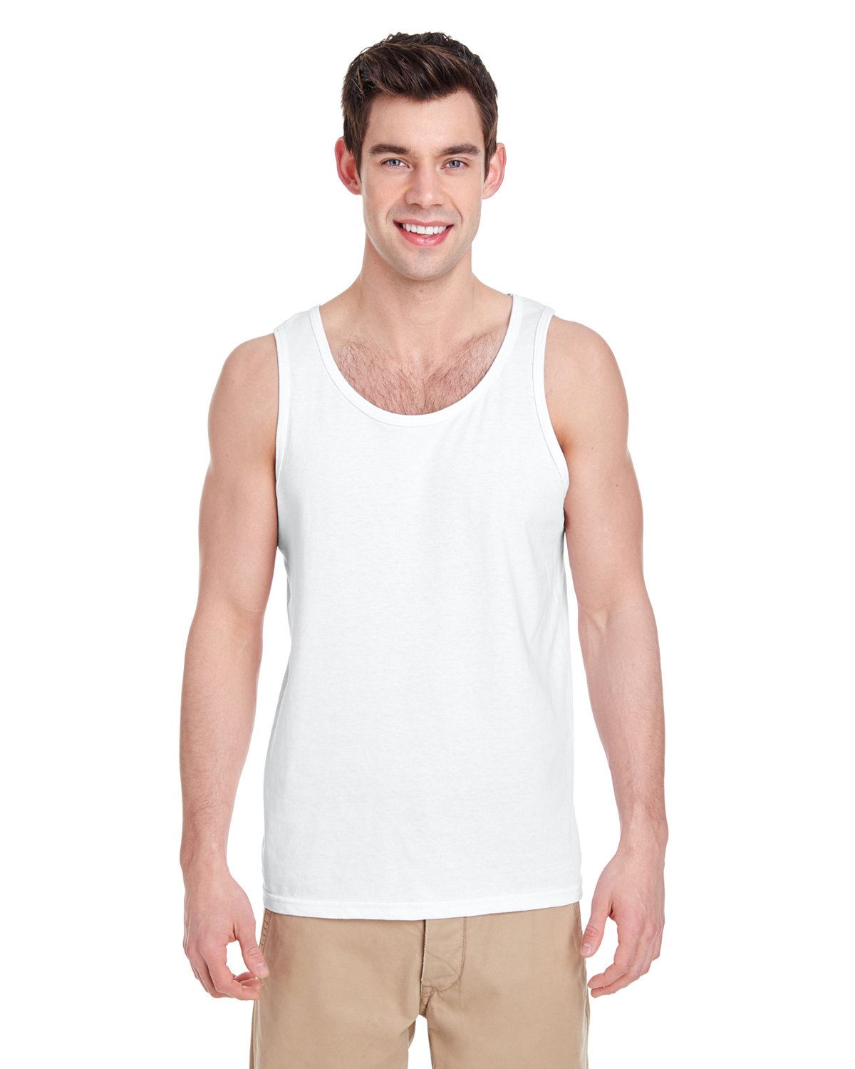 Gildan Adult Heavy Cotton 5.3 oz. Preshrunk Jersey Knit Tank Top G520 XS-3XL - Picture 45 of 47
