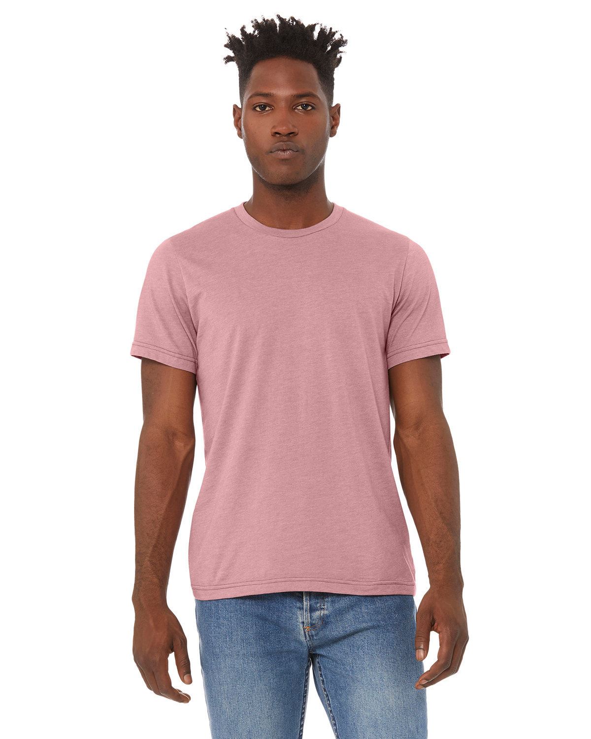 BELLA+CANVAS Unisex Short Sleeve Heather CVC Crew Neck Stylish T-Shirt 3001CVC - Picture 33 of 51