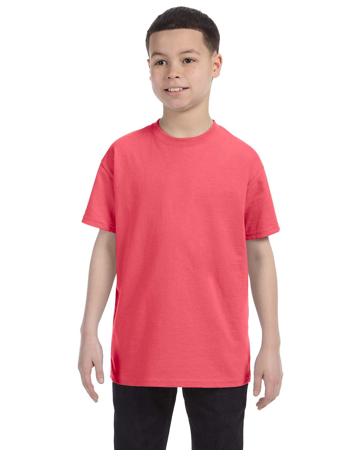 Gildan Youth Short Sleeves Heavy Cotton 5.3 oz XS-XL T-Shirt MG500B - Picture 9 of 31
