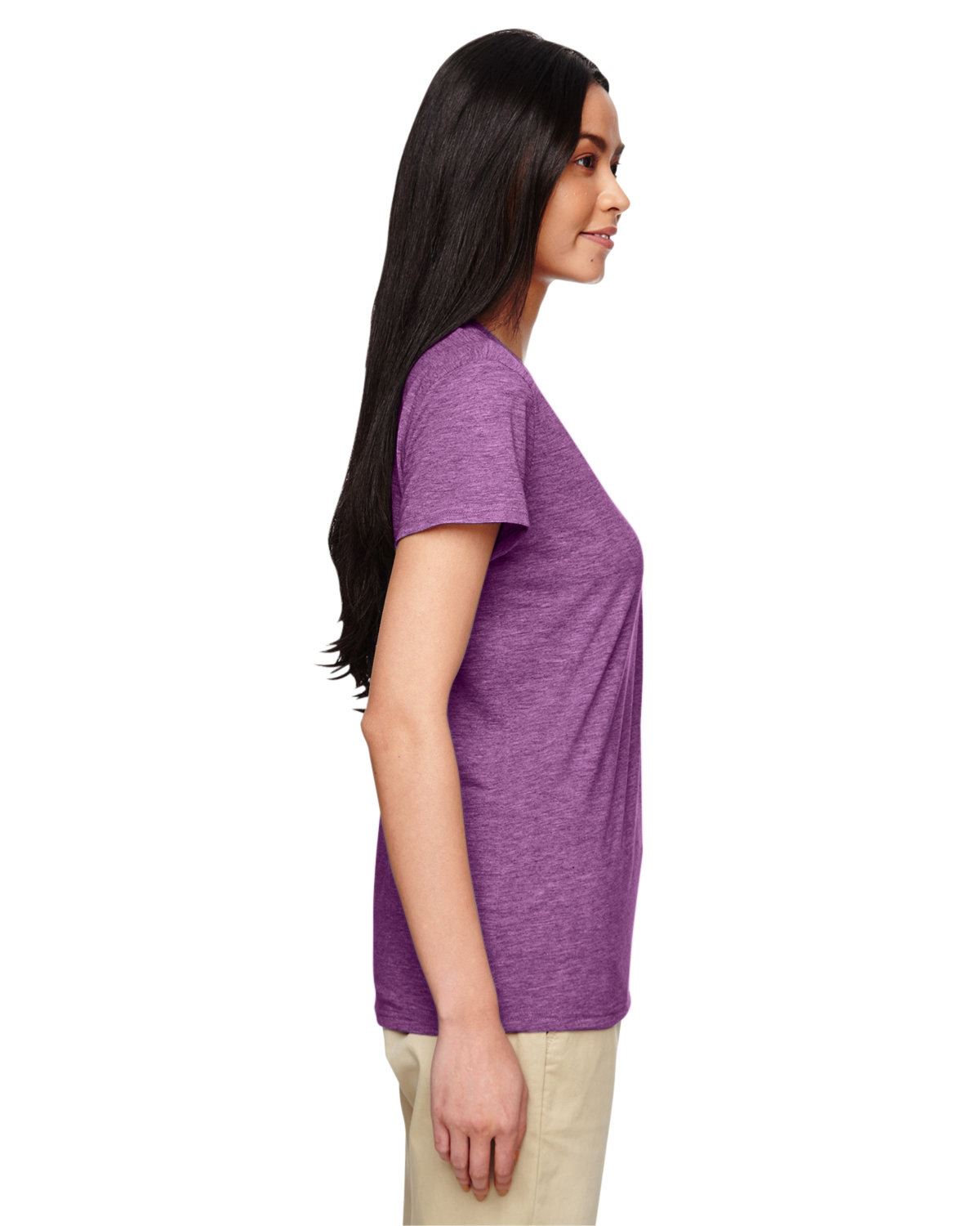 NEW Gildan Women's Heavy Cotton Short Sleeves Ladies V-Neck T-Shirt M-G500VL - Picture 18 of 27