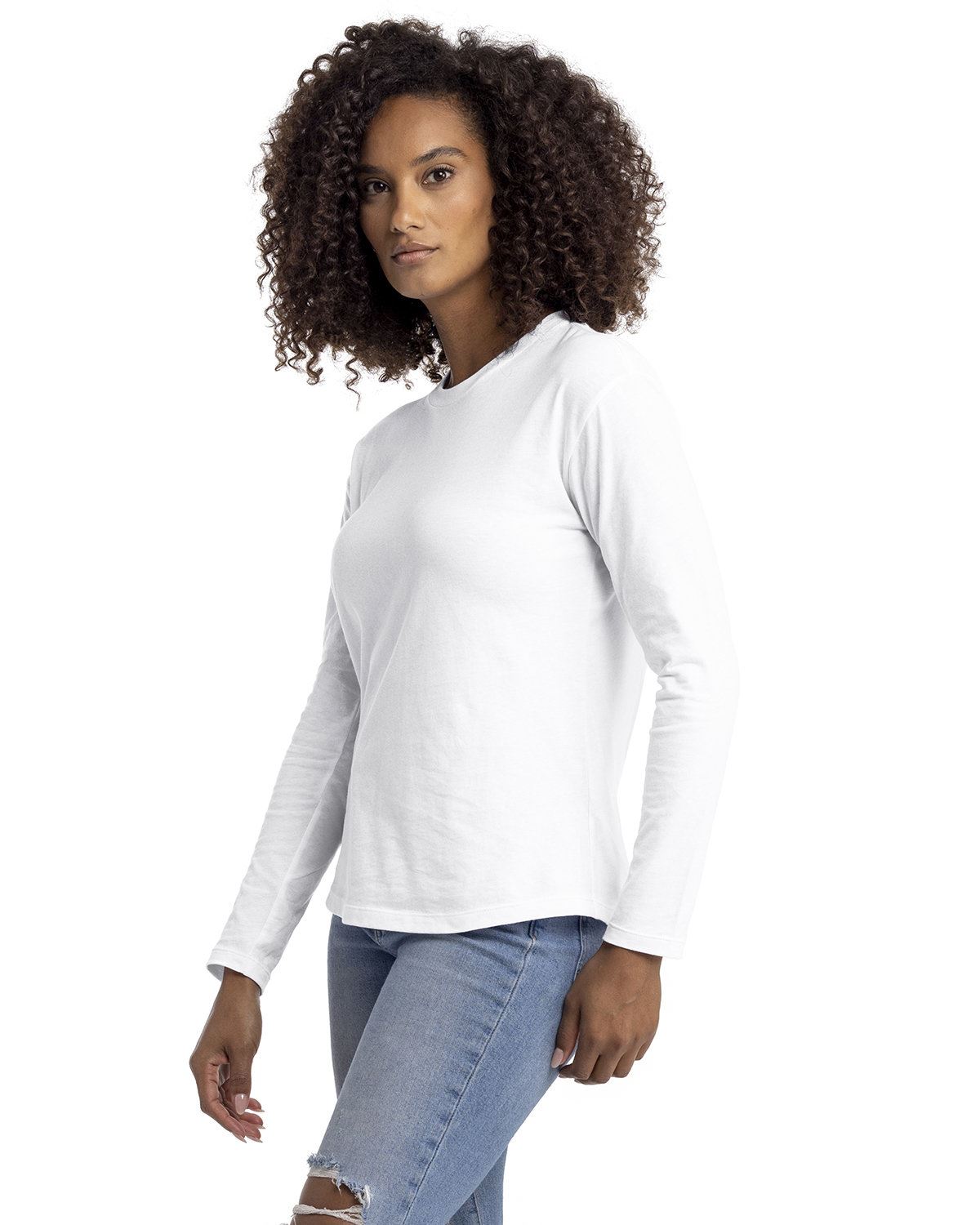 Next Level Apparel Ladies Ring-Spun Cotton Relaxed Long Sleeve T-Shirt 3911NL - Picture 20 of 20