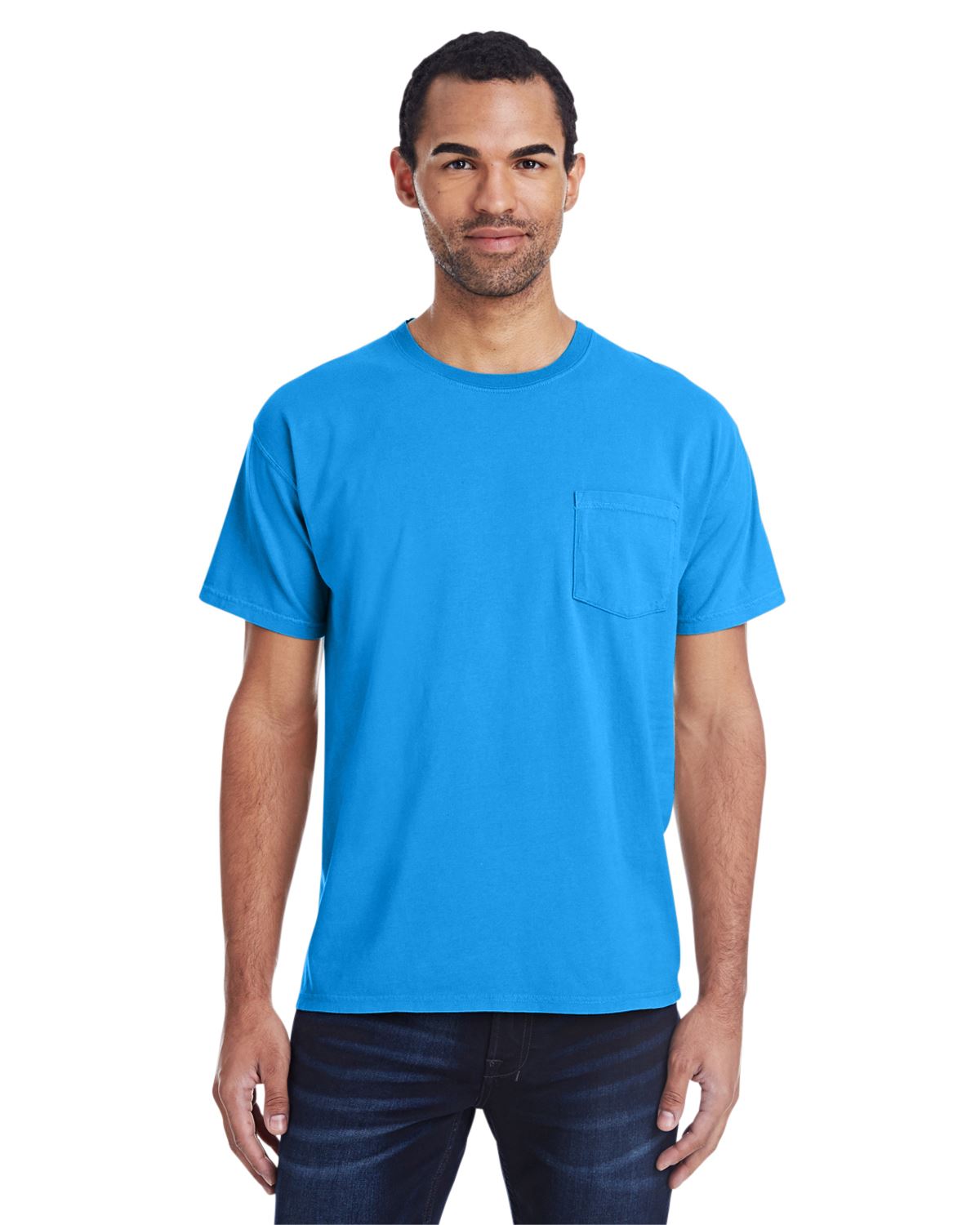 Hanes Mens ComfortWash 100% Cotton Garment-Dyed Pocket T-Shirt GDH150 - Picture 39 of 44