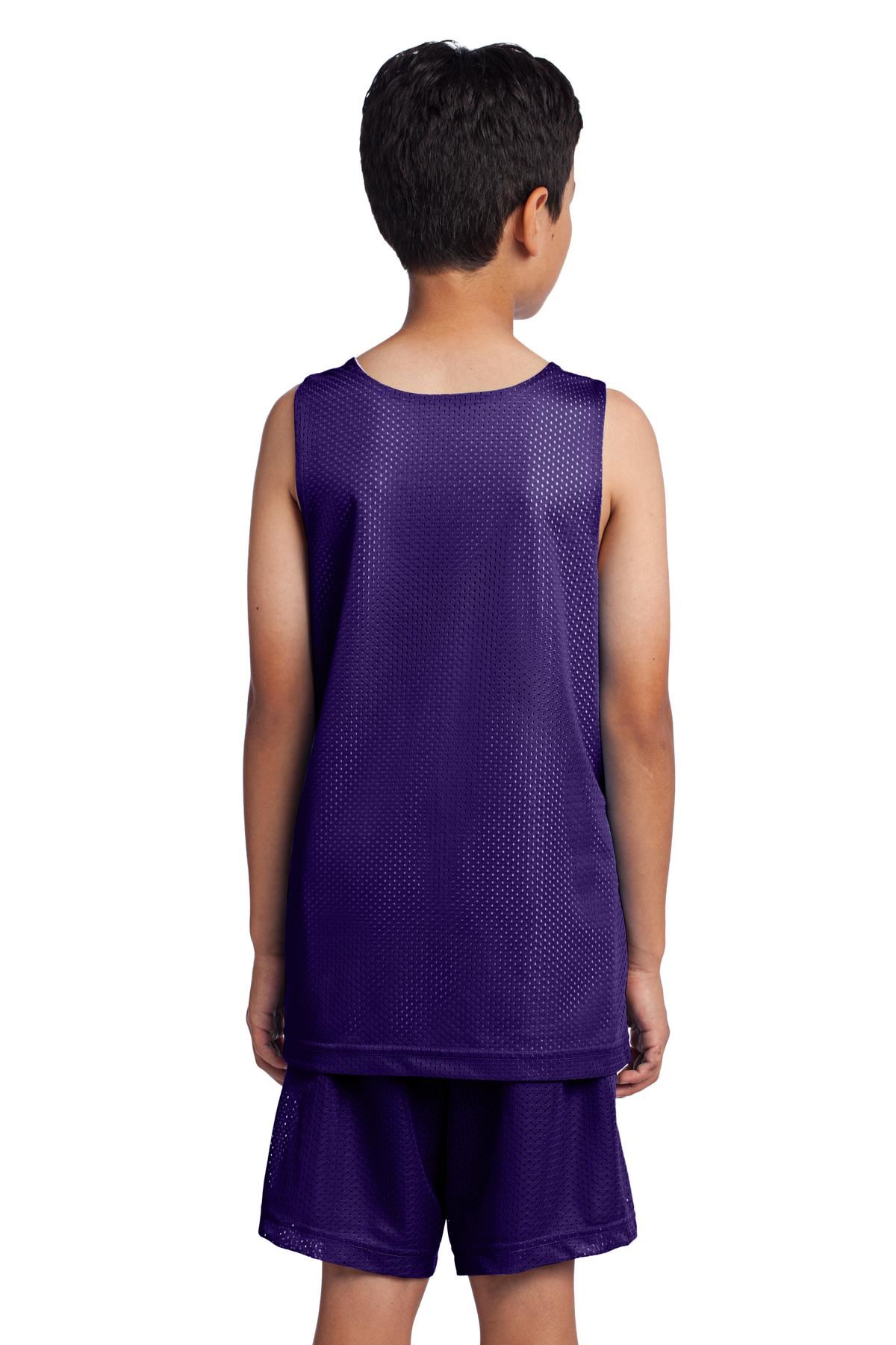 Sport-Tek Youth Basketball PosiCharge Classic Mesh Reversible Tank YST500 - Picture 19 of 25