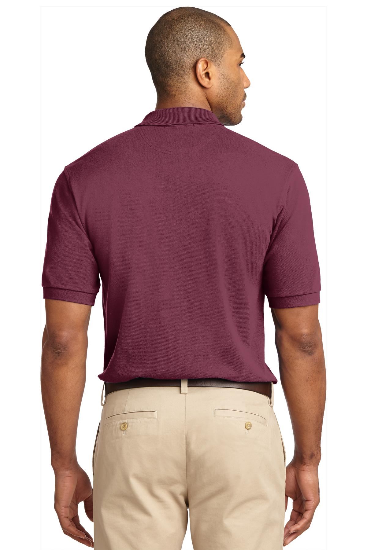 Port Authority Mens Short Sleeve Heavyweight Cotton Pique Polo Shirt K420 - Picture 7 of 42
