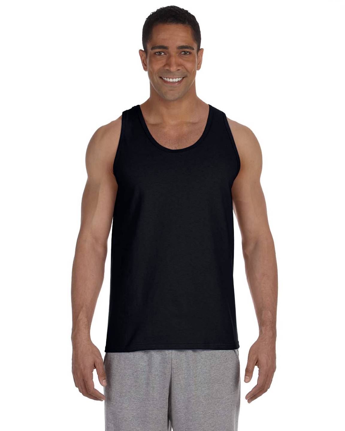 Gildan Mens Tank Top 100% Ultra Cotton Preshrunk 6 oz T-Shirt S-2XL G220 - Picture 5 of 30