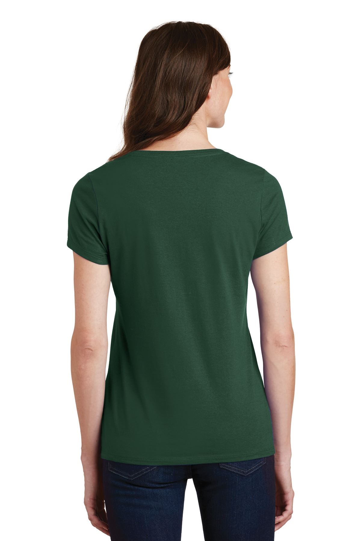 Port & Company Women's Short Sleeve V-Neck Fan Favorite T-Shirt LPC450V - Picture 23 of 43