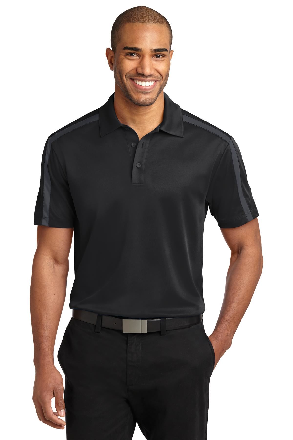 Port Authority Silk Touch Performance Colorblock Stripe Polo Shirt K547