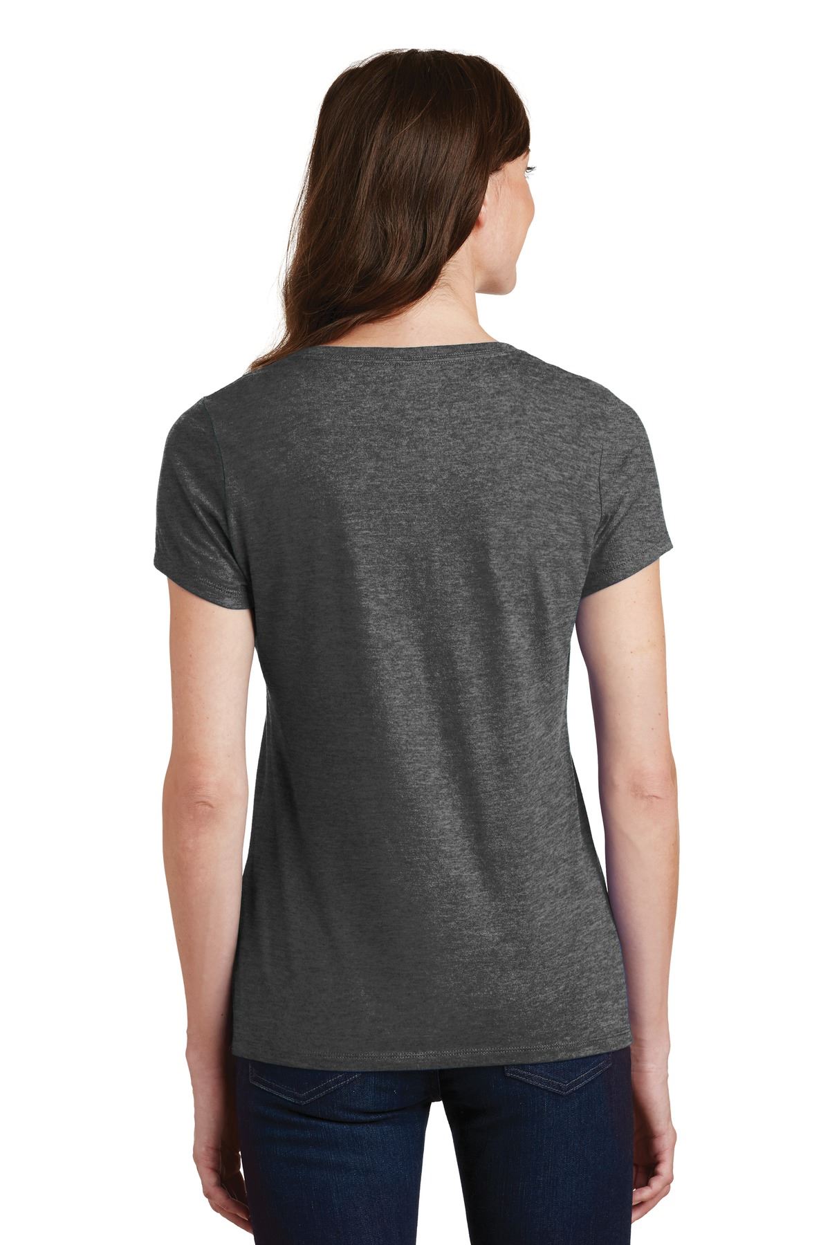 Port & Company Women's Short Sleeve V-Neck Fan Favorite T-Shirt LPC450V - Picture 17 of 43