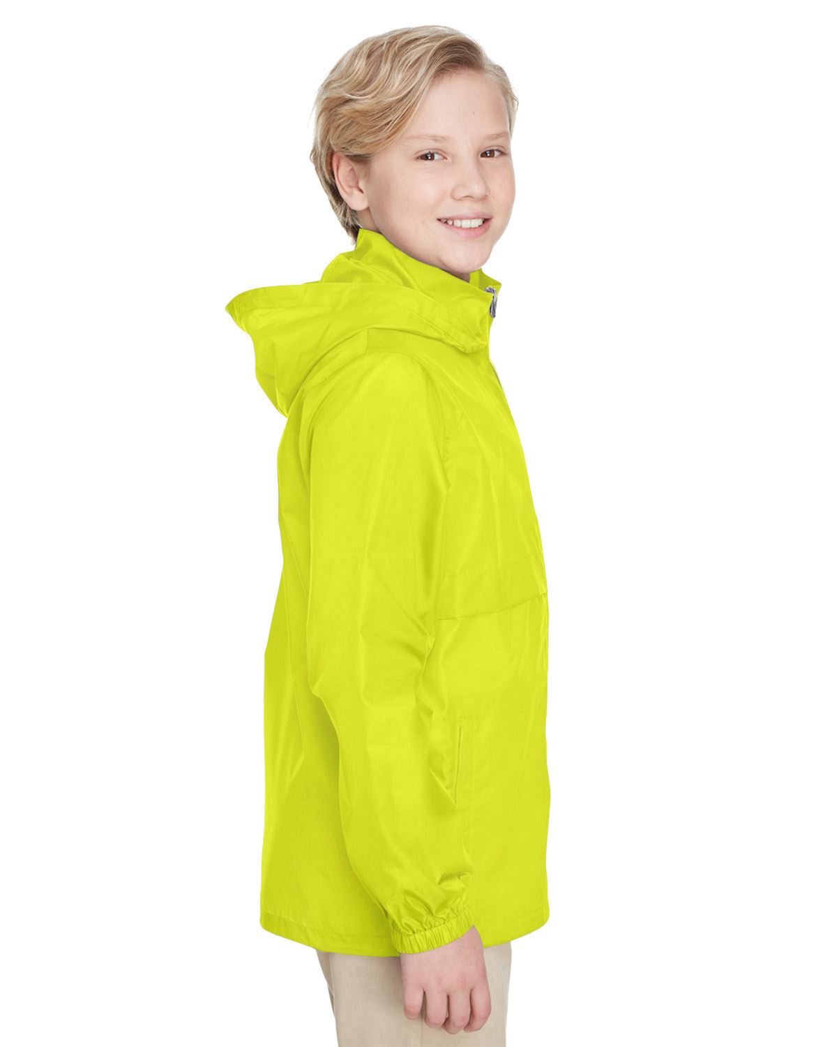 Team 365 Boys Lightweight Jacket Full Zip Water Resistant Finish TT73Y - Picture 8 of 35