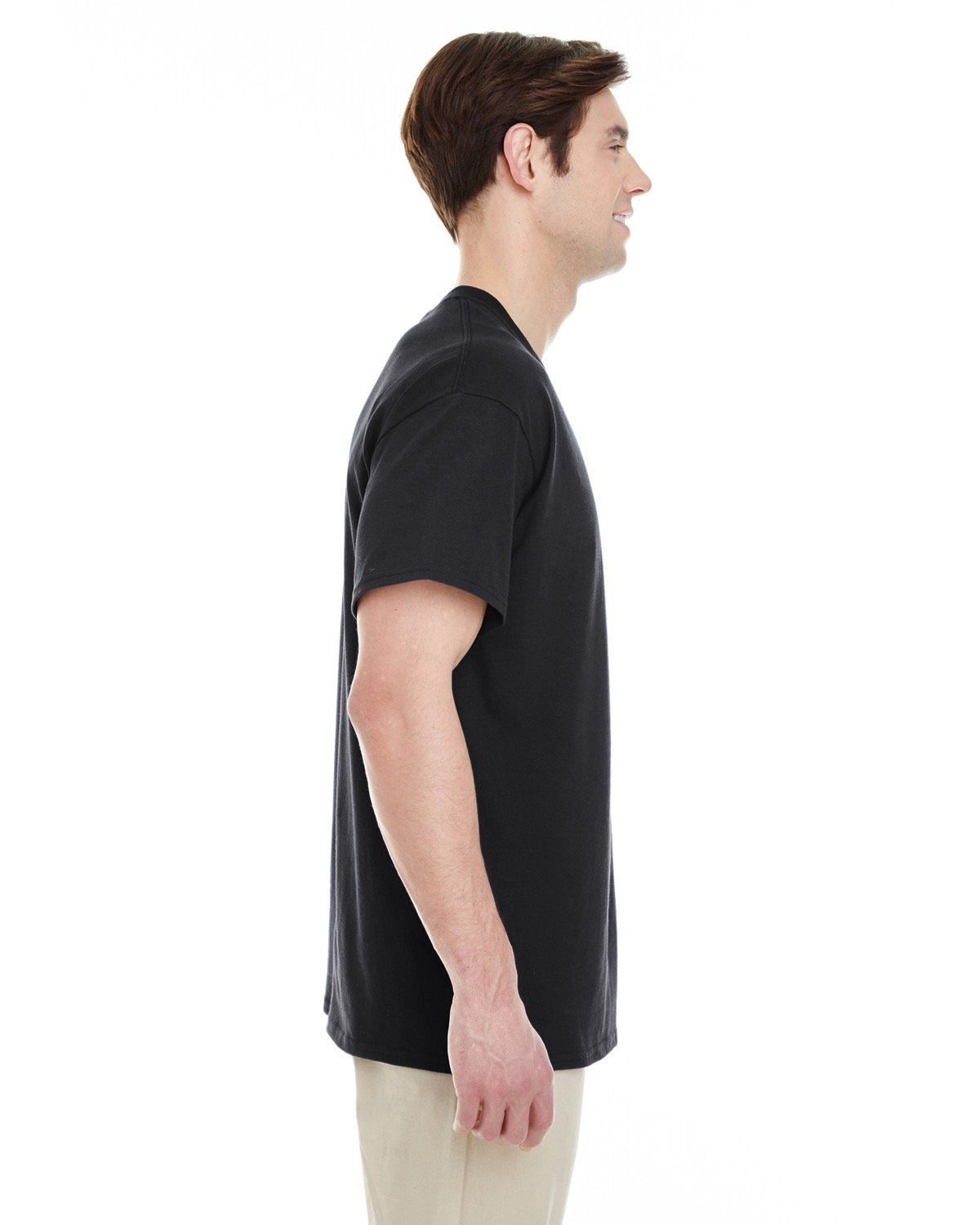 Gildan Mens Heavy Cotton Double Needle Pocket T-Shirt G530 5300 - Picture 5 of 41