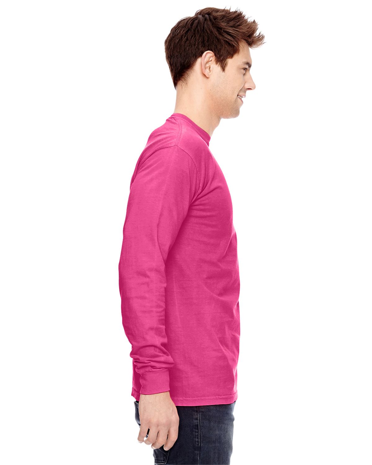 Comfort Colors Mens T-Shirt Long Sleeve Garment Dyed Preshrunk Tee C6014 - Picture 48 of 70