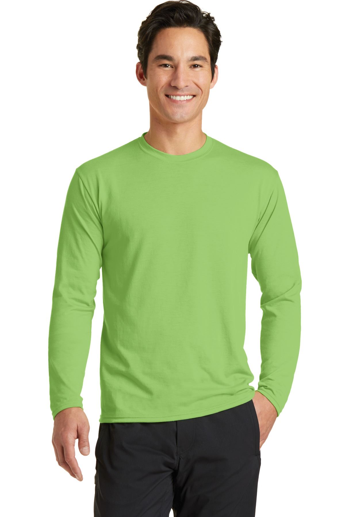 Port & Company Men's Long Sleeve Performance 65/35 Blend T-Shirt PC381LS - Picture 18 of 31