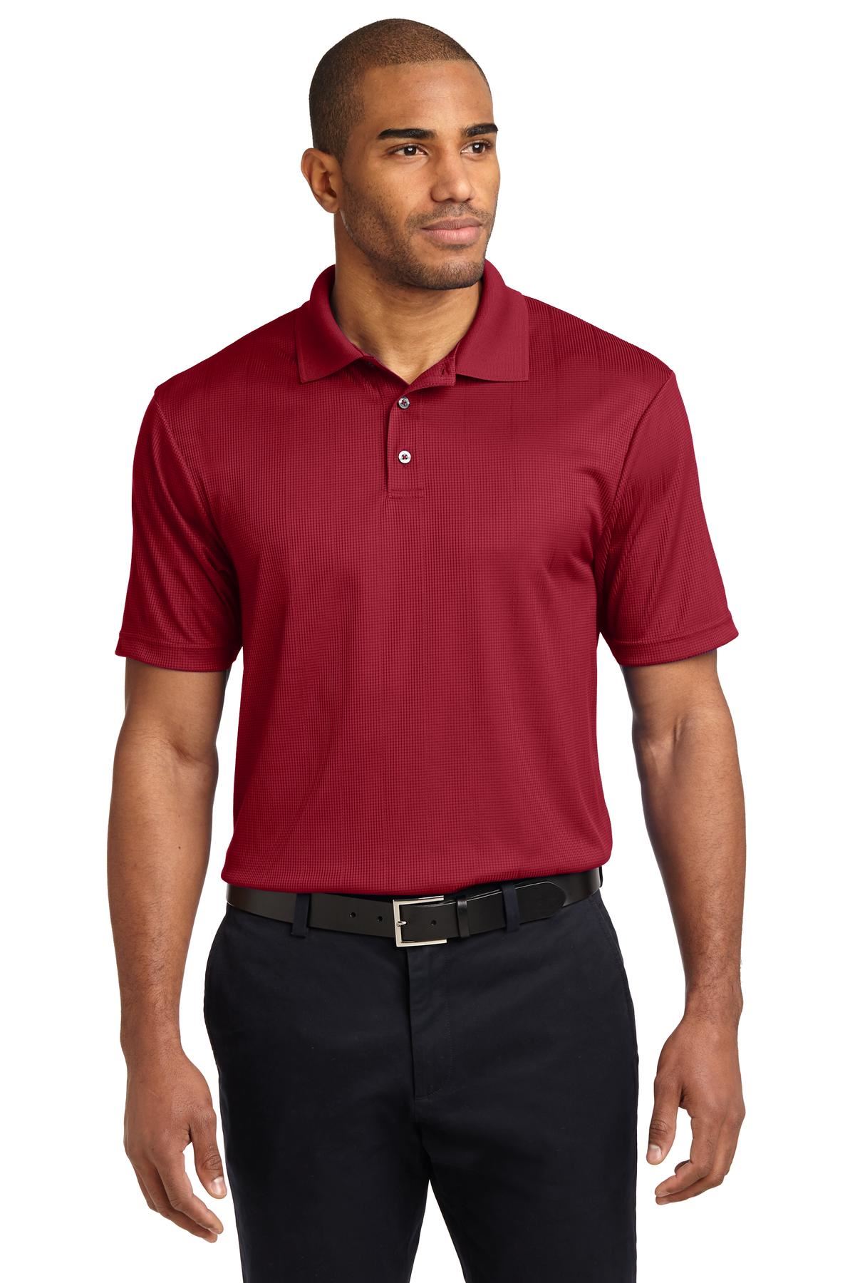Port Authority Performance Fine Jacquard Polo Shirt K528 - Picture 10 of 14