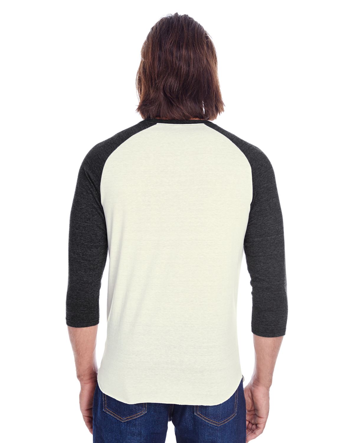 Threadfast Apparel T-Shirts Unisex Triblend 3/4-Sleeve Raglan 302G - Picture 7 of 26