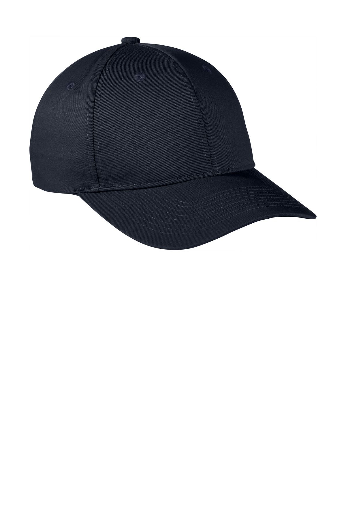 Port Authority Men's Cotton/Polyester Snapback Fine Twill Cap Hat C801 - Picture 10 of 15