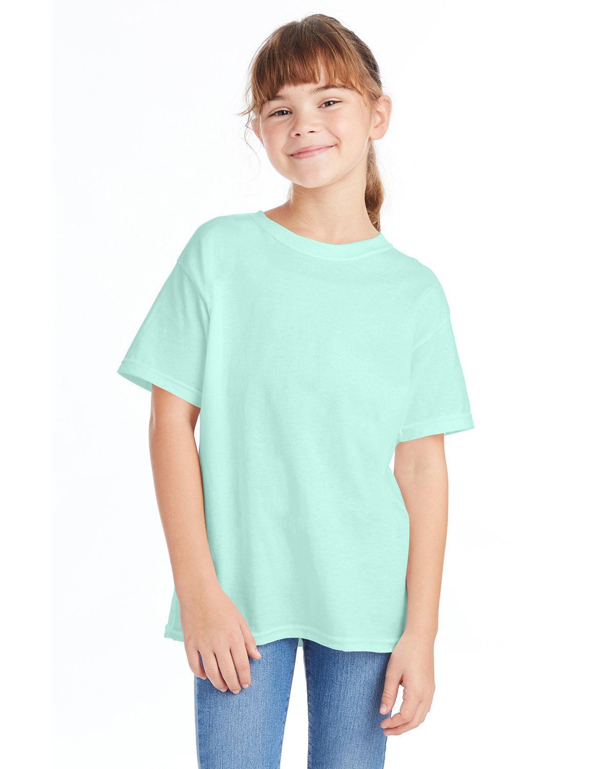 Hanes Youth 5.2 oz Short Sleeves ComfortSoft Cotton XS-XL T-Shirt 5480 - Picture 16 of 39